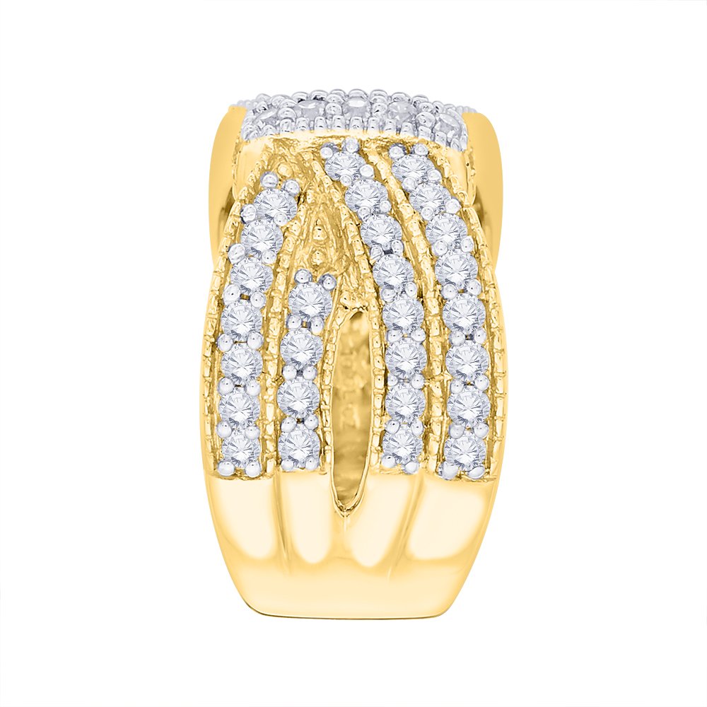10K Gold KATARINA Diamond Fashion Ring (1 1/4 cttw, I-J Color, I1 Clarity) - Elegant Jewelry for Women, Perfect for Weddings, Anniversaries & Special Occasions