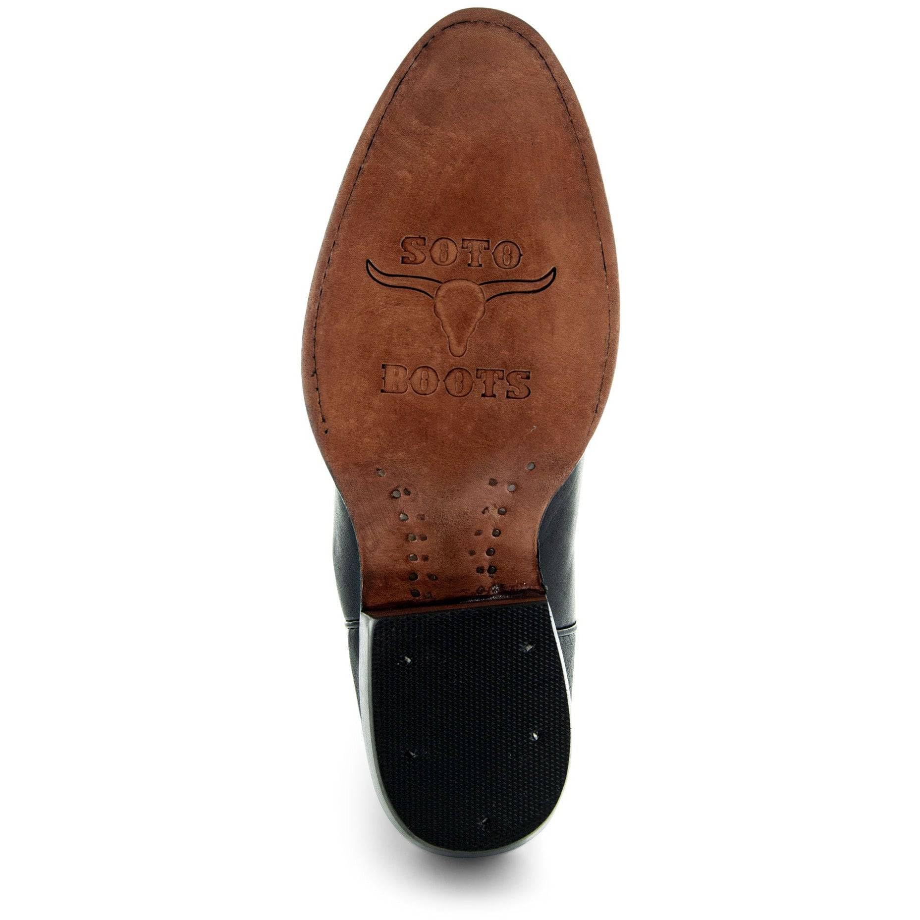 Soto Boots Men's Classic Round Toe Cowboy Boots H7001 - Genuine Leather Western Boots for Men, Comfortable Riding & Work Boots - Perfect for Rodeo, Country Dancing & Outdoor Adventures