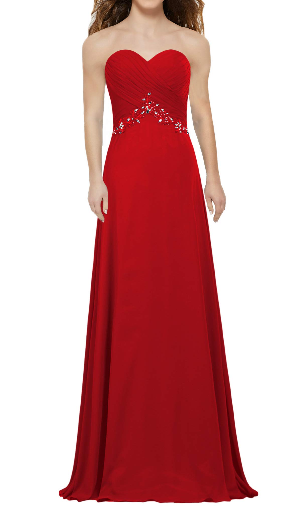 Elegant 2024 Women's Chiffon Prom Dress - Long Formal Evening Gown for Homecoming, Wedding & Special Occasions