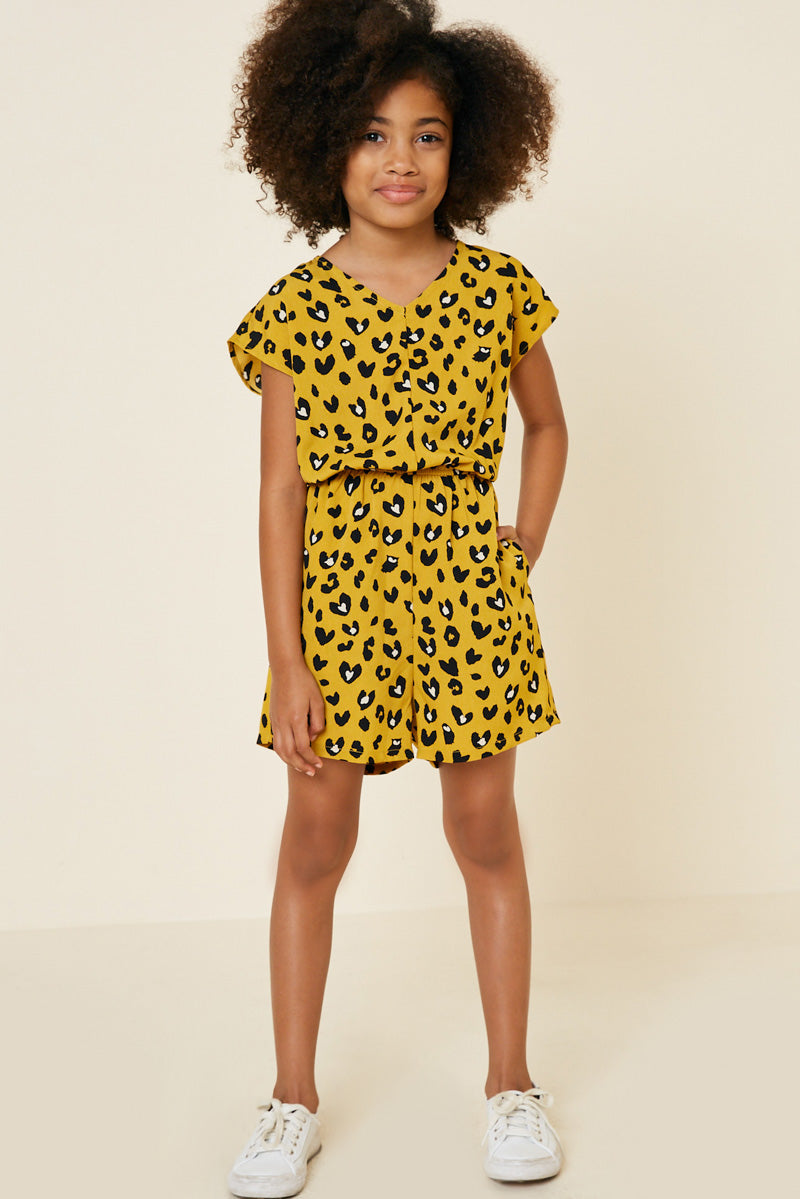 Leopard Print Baby Romper with Pockets - Soft & Comfortable Jumpsuit for Infants & Toddlers - Perfect for Playdates, Daycare & Family Outings