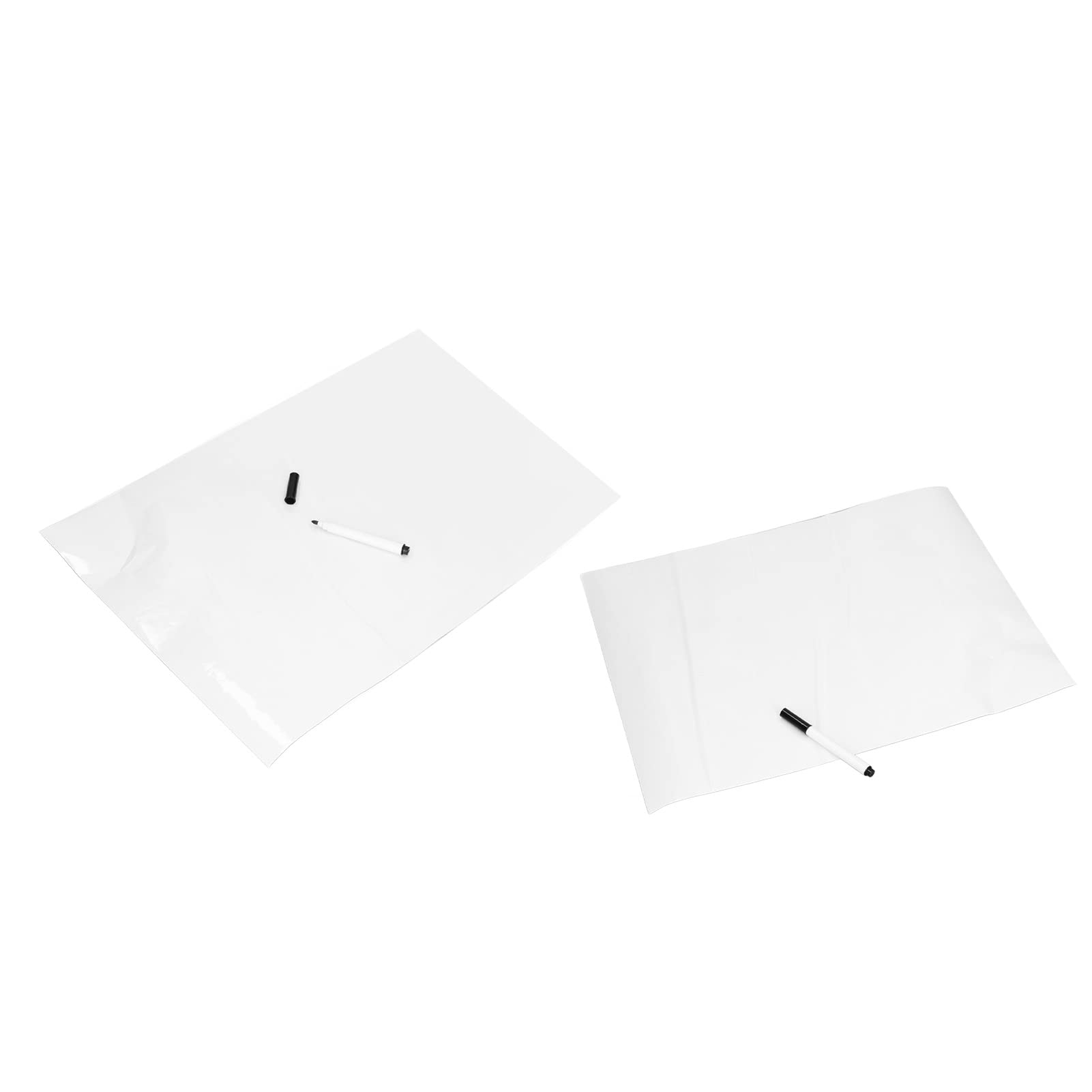 Reusable Self-Adhesive Whiteboard Sticker - 2 Pack Dry Erase Whiteboard Paper for Office, Classroom & Home Use - Perfect for Display Boards, Wall Decals & DIY Projects