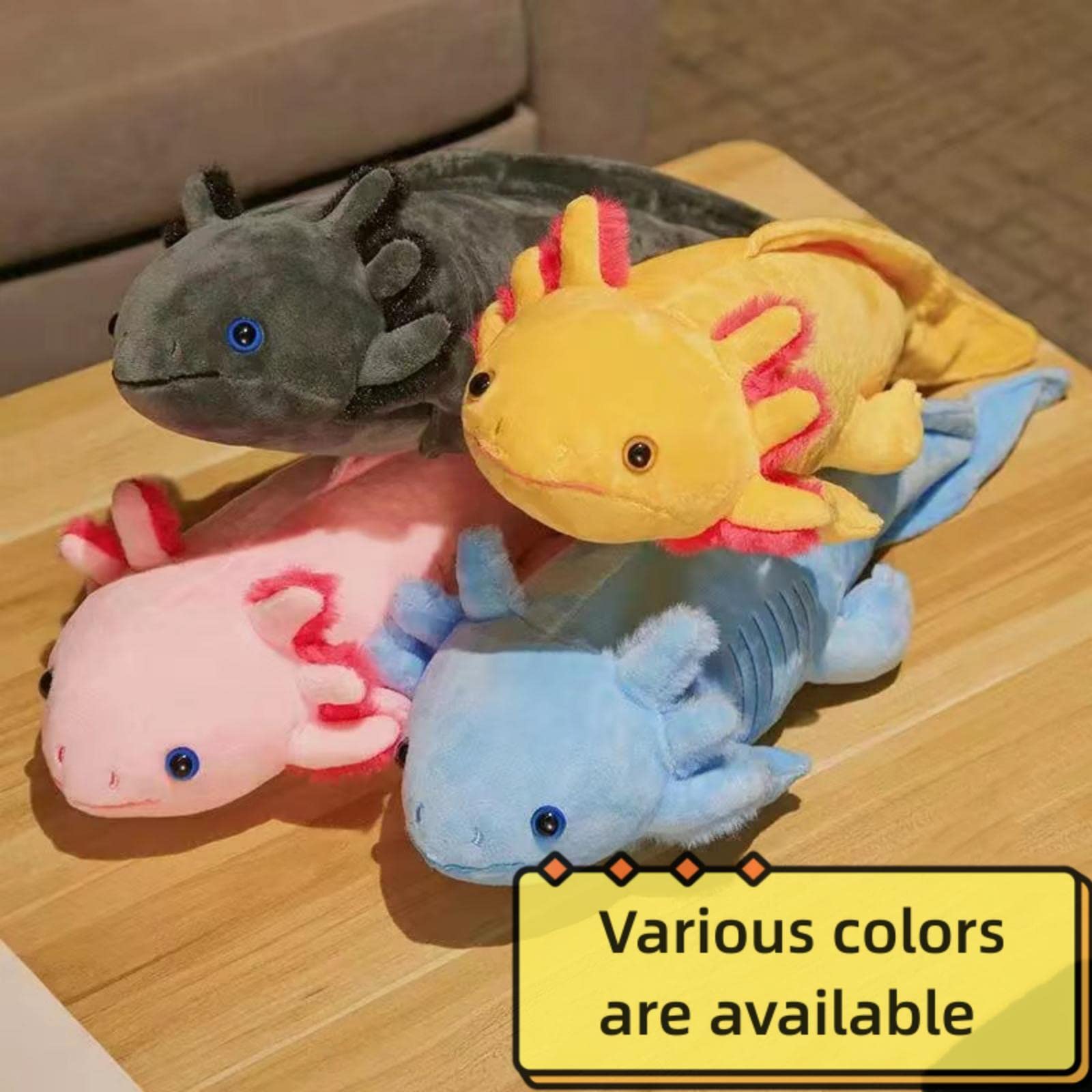 FRANKIEZHOU Realistic Axolotl Stuffed Animal - 19