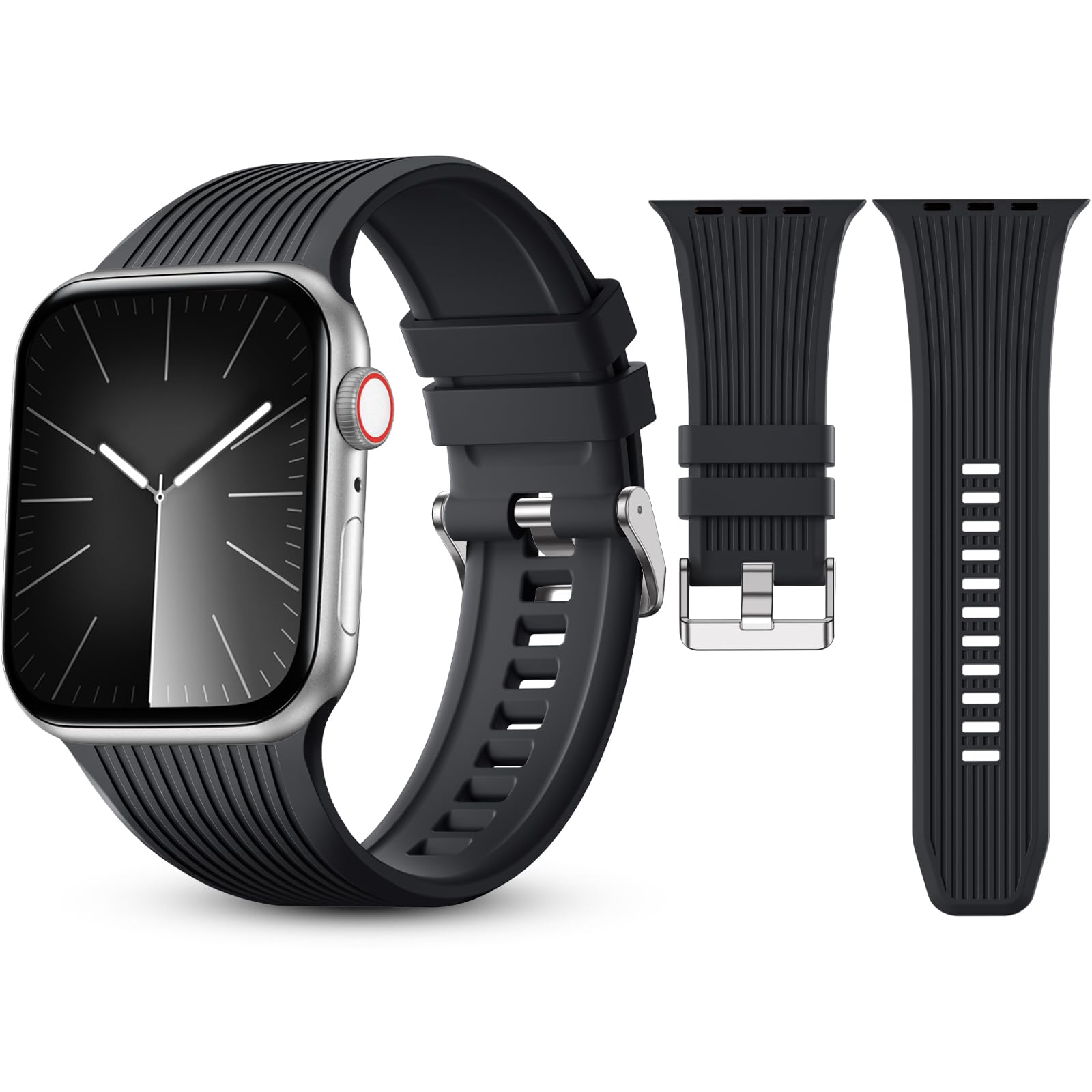 Odbeai Classic Sport Band Compatible with Apple Watch Ultra 2/Ultra/Series SE 10 9-1 - Soft Rugged Strap for Men & Women (49mm 46mm 45mm 44mm 42mm) - Perfect for Workouts, Running, Hiking & Everyday Wear