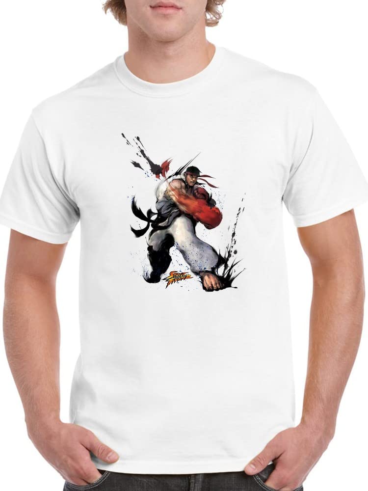 Street Fighter Ryu Video Game T-Shirt for Men | Official Capcom Licensed Apparel | Gaming, Cosplay & Casual Wear