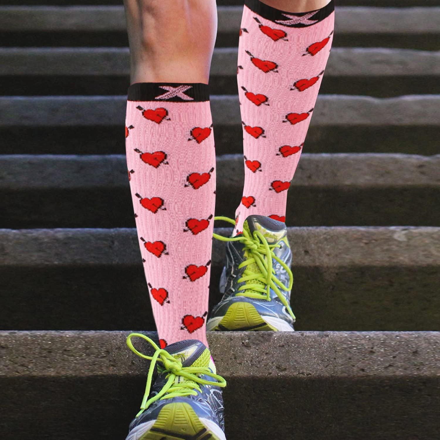 Extreme Fit Compression Socks Knee High - Best for Running, Sports & Pregnancy Relief - 3 Pairs Set - Perfect for Marathon Training, Post-Workout Recovery & Maternity Support
