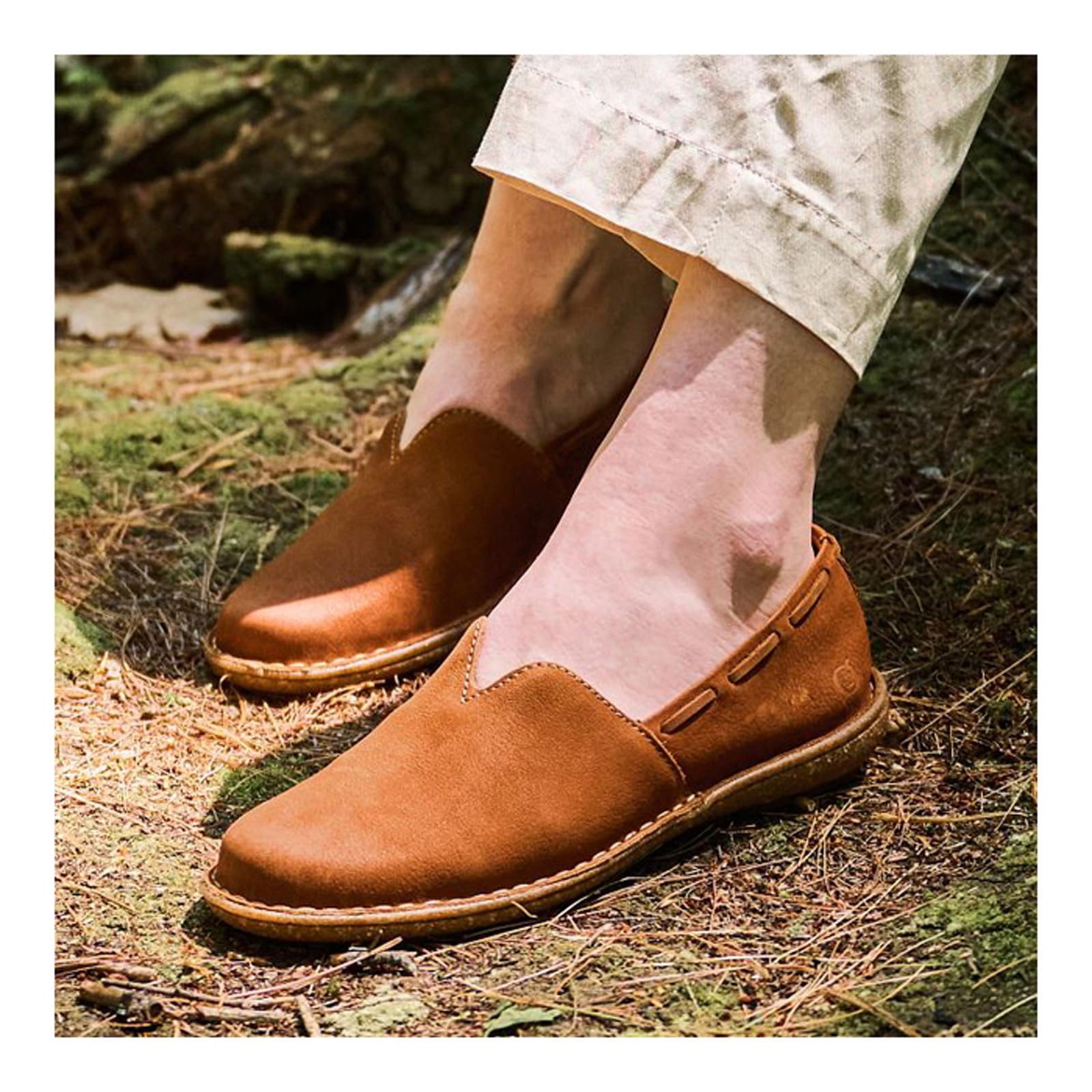 BORN Women's Naya Leather Slip-On Boat Shoes - Comfortable Casual Loafers for Walking, Travel & Everyday Wear