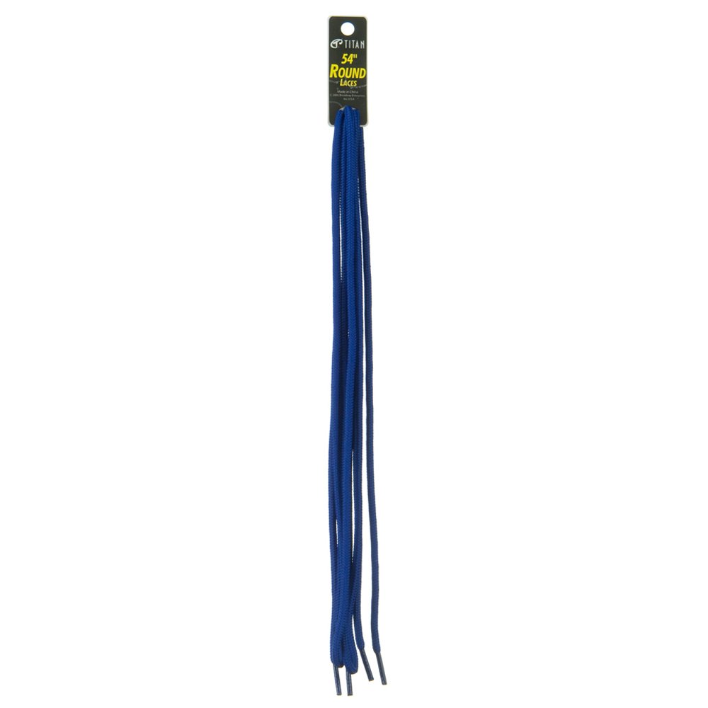 Royal Blue Round Shoe Laces 54 Inches (140cm) - Durable Cotton Shoelaces for Sneakers, Boots & Casual Shoes | Perfect Replacement Laces for Athletic, Work & Everyday Wear