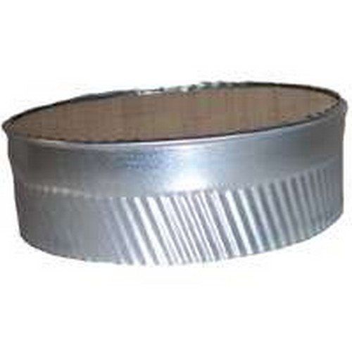 Imperial Manufacturing 8-Inch Diameter Steel Crimped Pipe End Cap - Durable Pipe Protection for Plumbing, HVAC & Industrial Applications