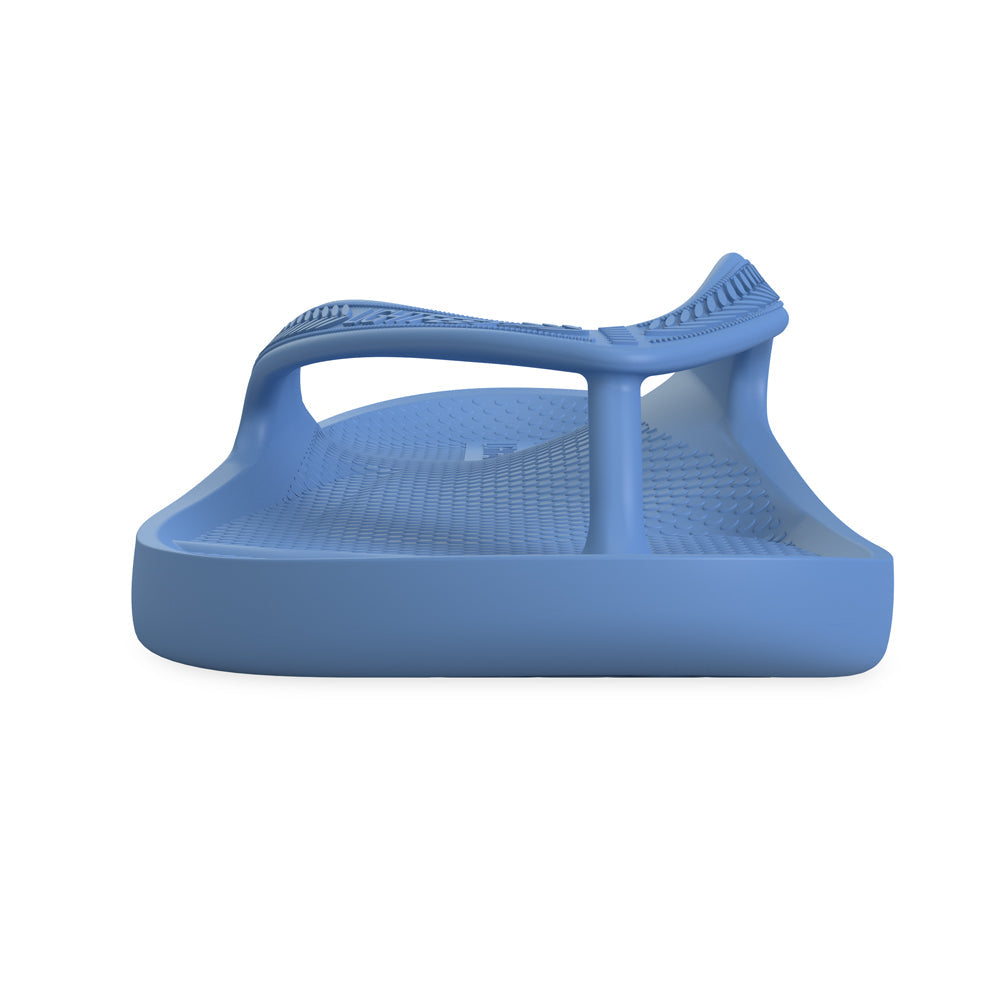LightFeet Arch Support Flip Flops for Women & Men - Comfortable Denim Sandals with Orthotic Support - Perfect for Beach, Pool, and Summer Walking