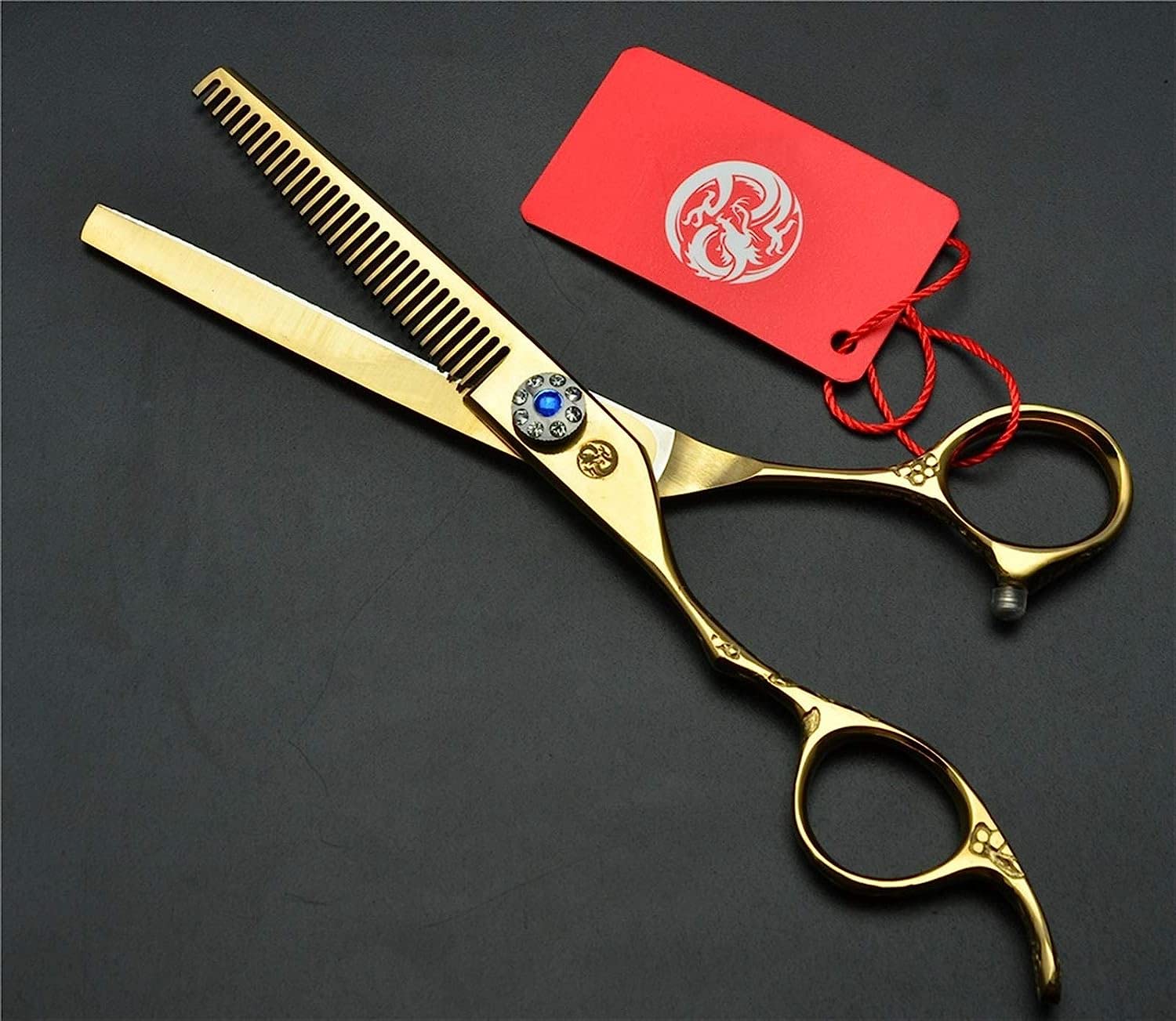Professional Left-Handed Hairdressing Scissors 6.0 Inch - Sharp Hair Cutting Shears for Left-Hand Users - Perfect for Salon Stylists, Barbers & Home Haircuts