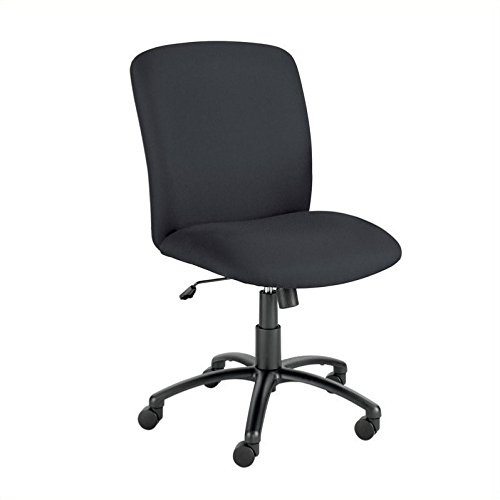 Scranton & Co Modern High Back Ergonomic Office Chair - Black - Adjustable Height & Lumbar Support for Home Office, Gaming & Workspace Comfort