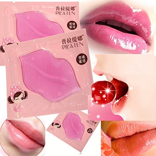 Pink Collagen Crystal Lip Mask - Hydrating & Moisturizing Treatment for Dry, Chapped Lips | Perfect for Night Care & Winter Lip Care Routine