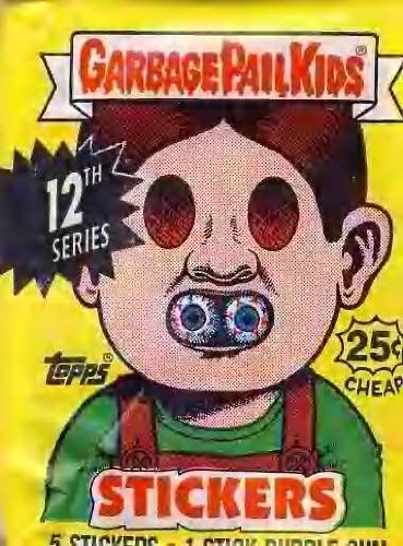 Topps Garbage Pail Kids 12th Series - 1 Unopened Single Pack | Vintage Trading Cards Collection | Perfect for Collectors, Gifts & Nostalgic Fun