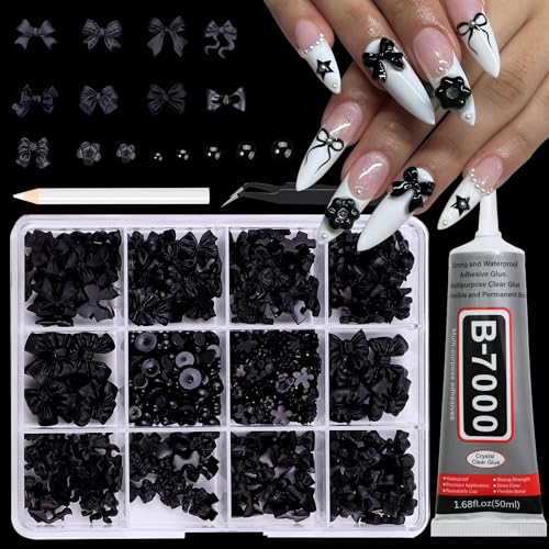 Set 5：Black Mix Nail Charms