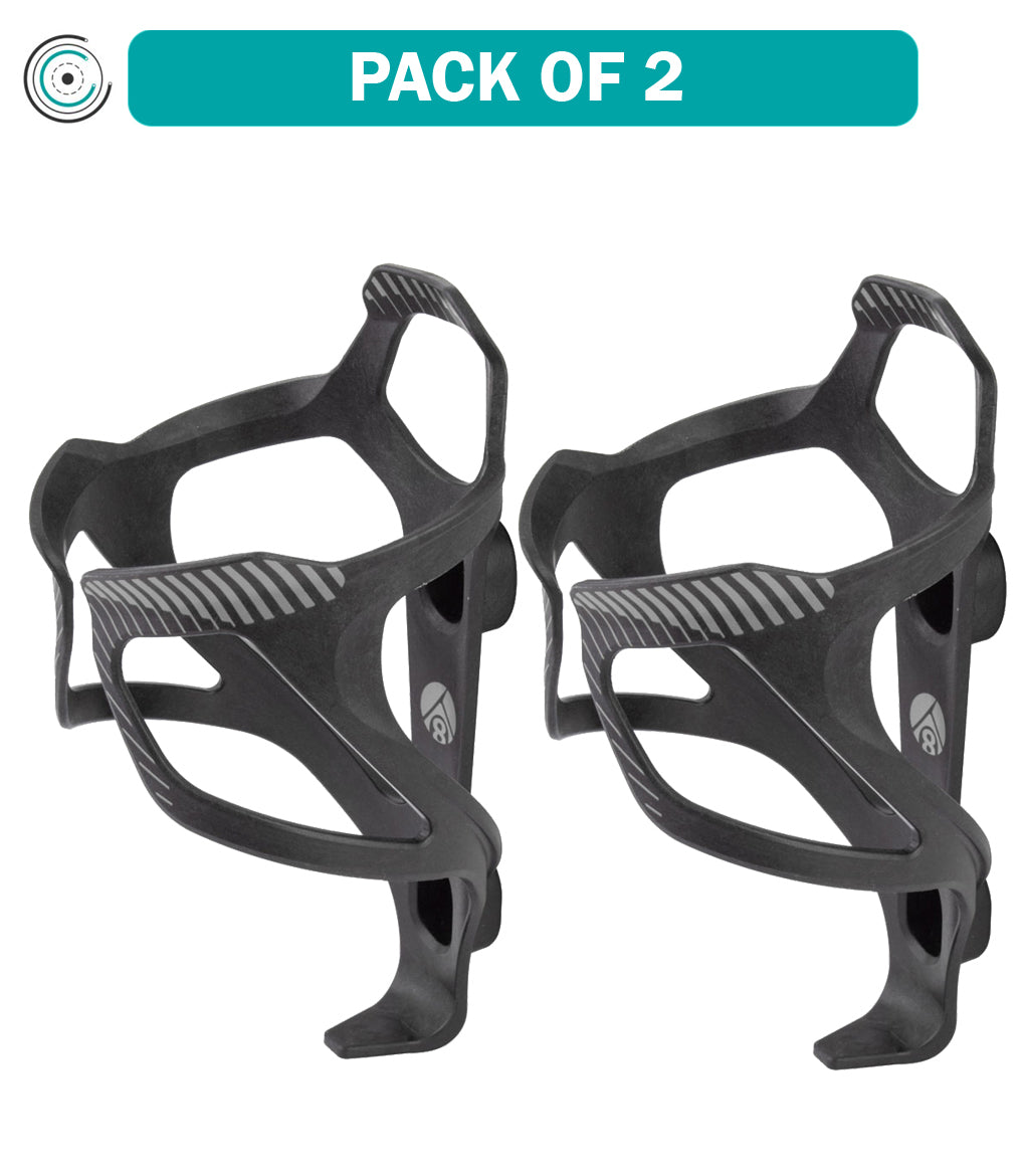 Origin8 Carbon Composite Klutch Cage Pedals - 2 Pack, Standard Black/Grey - Lightweight & Durable Bike Pedals for Road Cycling, Mountain Biking & Commuting