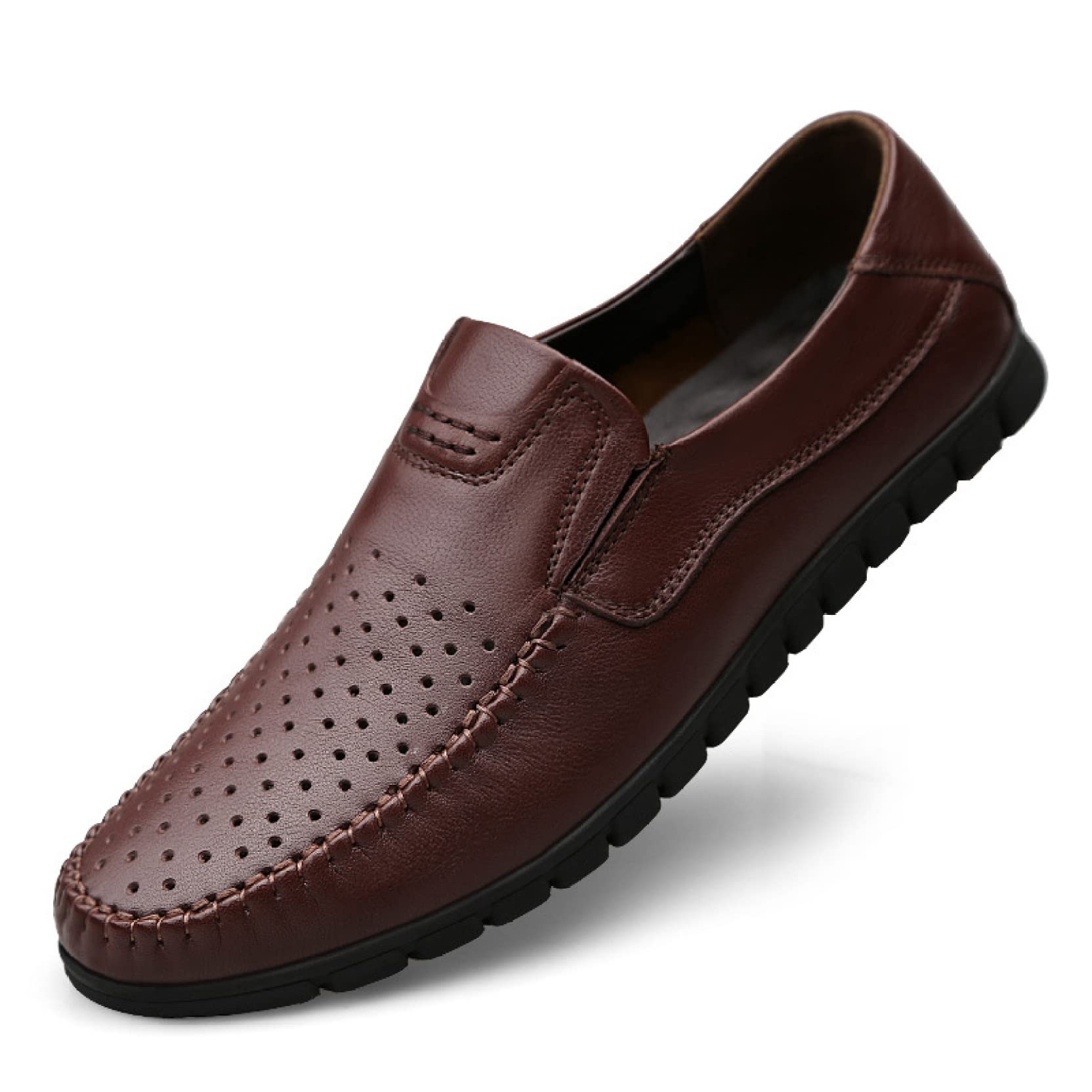 Men's Slip-On Loafers - Breathable Soft Leather Penny Driving Shoes for Men | Casual & Dress Wear | Perfect for Outdoor, Office & Travel