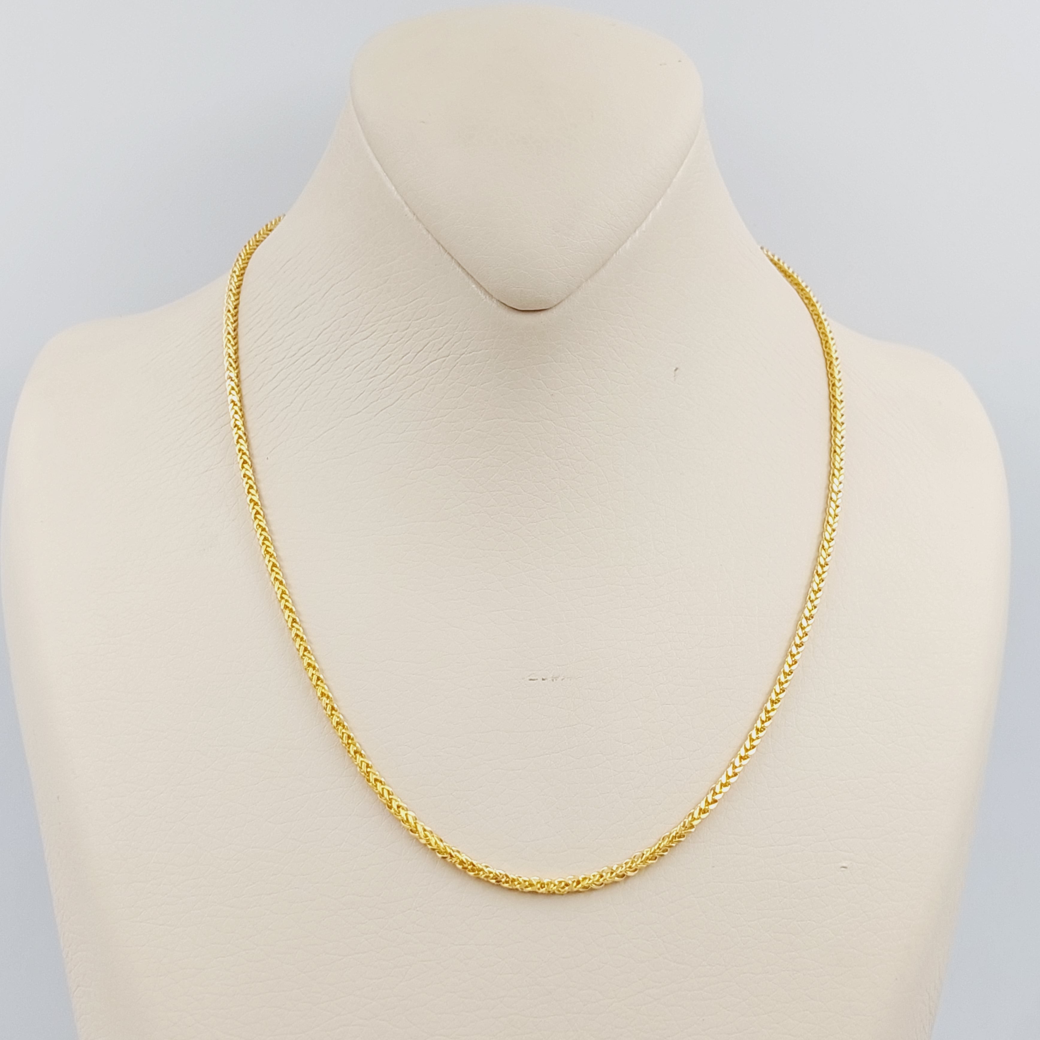 45cm Franco Thin Chain Necklace - Elegant Gold Plated Stainless Steel Jewelry for Women - Perfect for Everyday Wear, Date Nights & Special Occasions