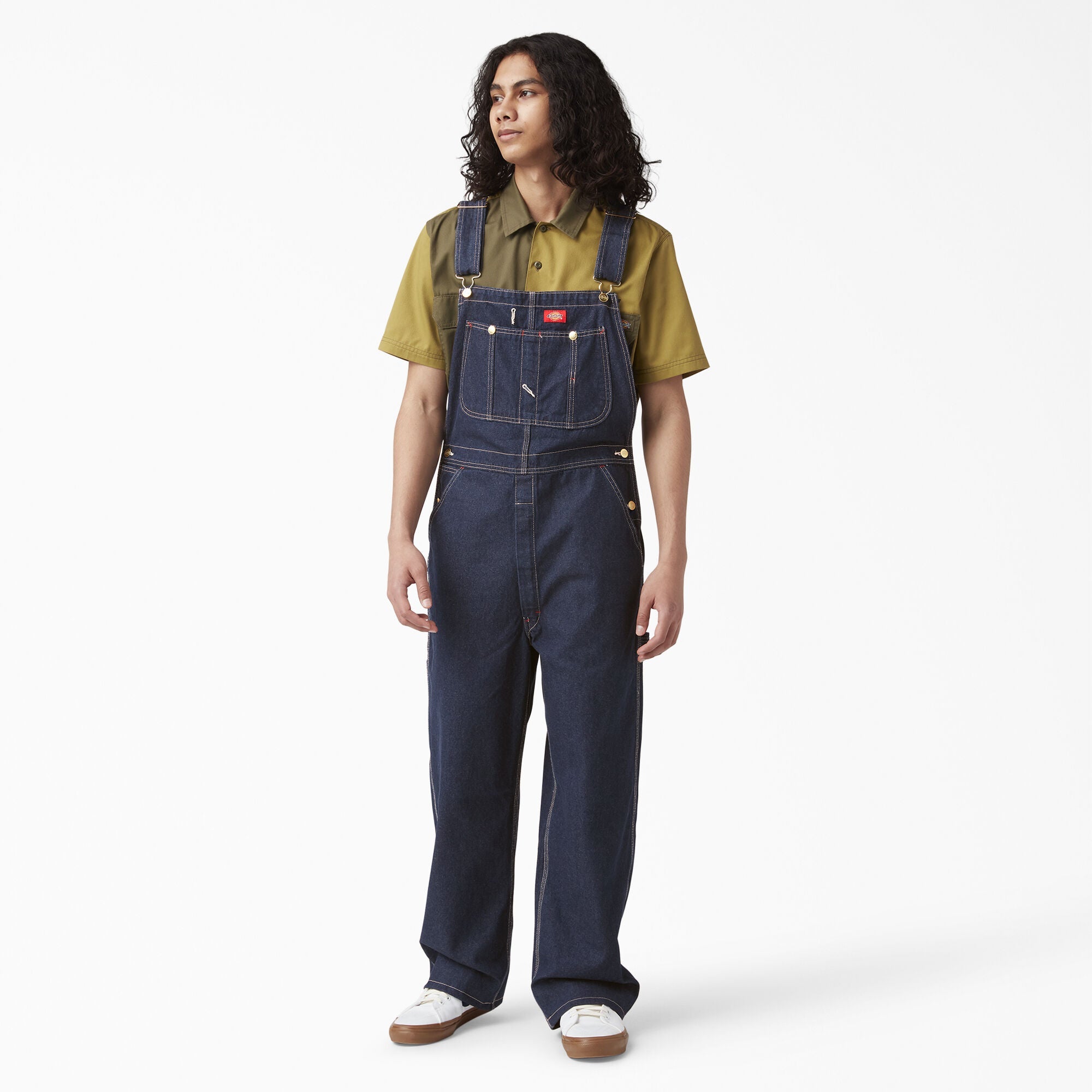 Dickies Men's Classic Bib Overall - Durable Workwear Overalls for Men, Heavy Duty Denim Coveralls with Adjustable Straps - Perfect for Construction, Farming, and DIY Projects