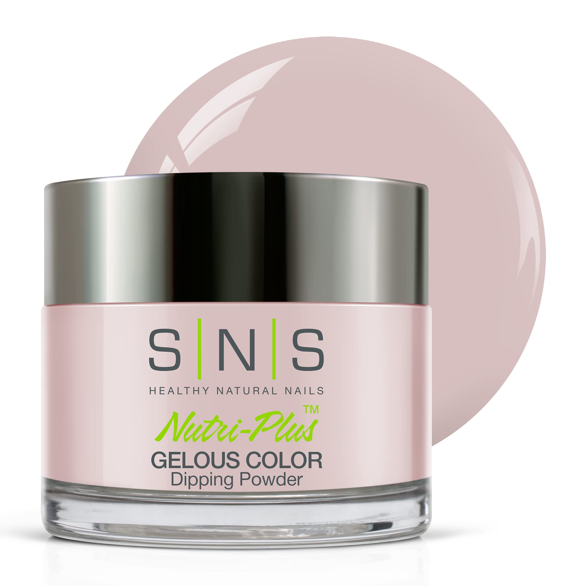 SNS Nail Dip Powder - Gelous Color Dipping Powder in Pink Sandz Of Time (White/Natural/Nudes) - Long-Lasting 14-Day Nail Polish - Odor-Free, No UV Lamp Needed - Perfect for Manicures, Pedicures & Salon-Quality Nails at Home