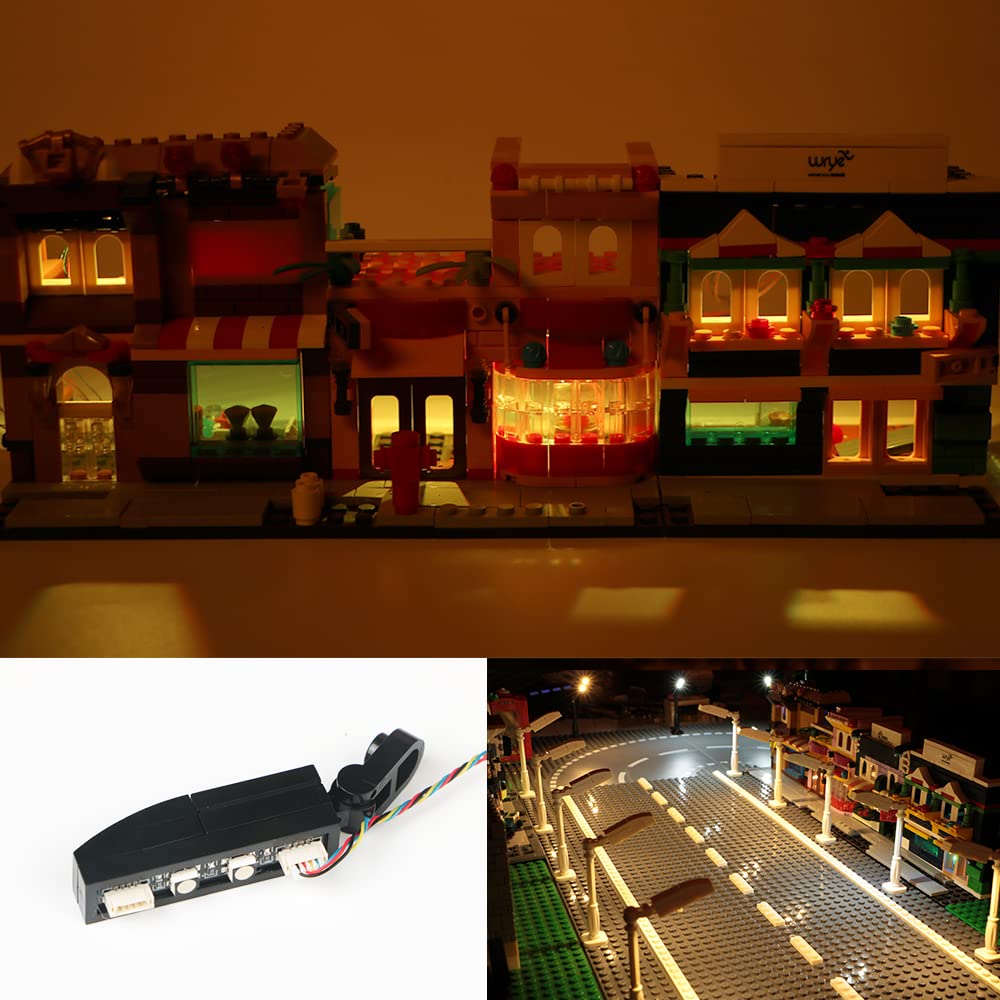 20pcs 1X4 LED Lighting Kit - USB Powered DIY Bricks City Building Blocks - Compatible with Lego 3710 (Warm White) - Perfect for Home Decoration, Model Lighting and Creative Gifts