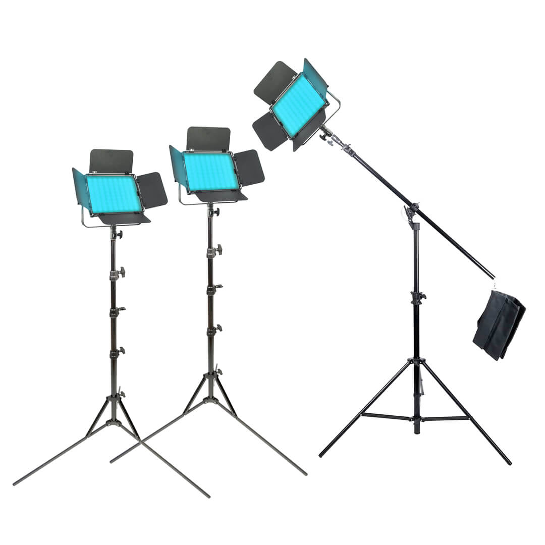 LECO500RGB MKII Professional LED Light Panel with Stand - 18
