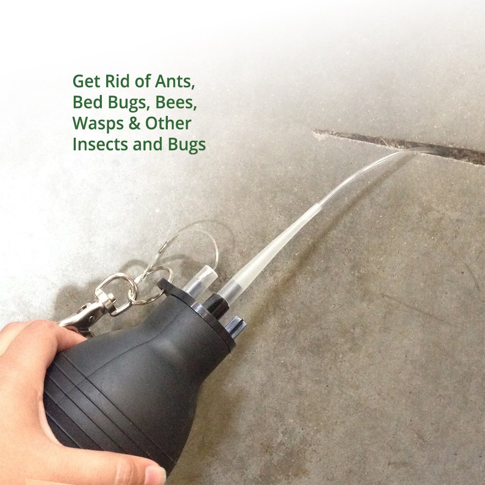 Organic Diatomaceous Earth Duster - Powder Sprayer & Garden Applicator with Long Plastic Tube for Pest Control | Ideal for Organic Gardening, Agriculture & Home Use