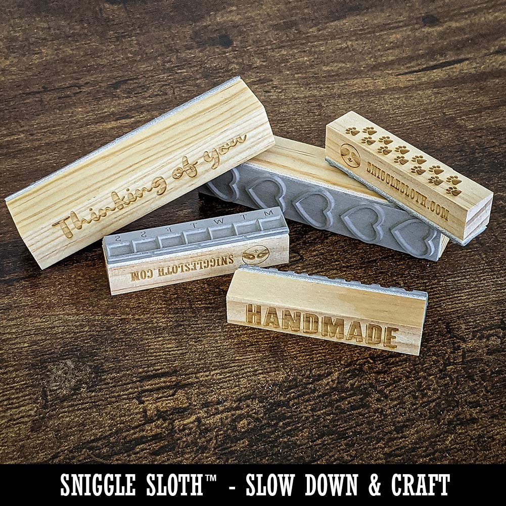Happy Birthday Rubber Stamp for Crafting - 2.5in Small | DIY Cards & Scrapbooking