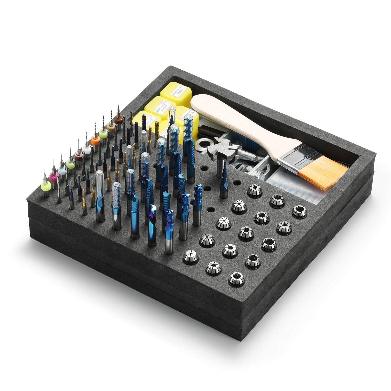 3018 Y-Axis Extension Kit with 40PCS CNC Router Bits & Storage Tray - Compatible with Most 3018 CNC Machines - Perfect for Woodworking, Engraving, and DIY Projects