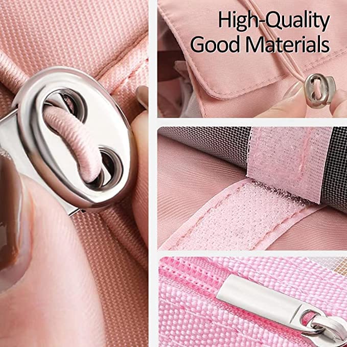 SQUICKLE 4-in-1 Foldable Travel Toiletry Bag for Women - Waterproof Cosmetic & Makeup Organizer Pouch - Perfect for Vacation, Gym, Camping & Business Trips