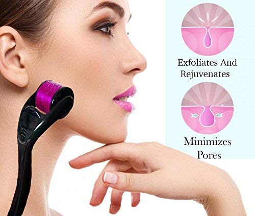 Scenty 0.5mm Derma Roller with 540 Titanium Needles for Hair Growth | Repair Damaged Hair & Activate Follicles | Reduce Hair Loss & Thicken Hair | Easy to Use Hair Care Tool for Men & Women | Perfect for Home Scalp Treatment & Hair Regrowth Therapy