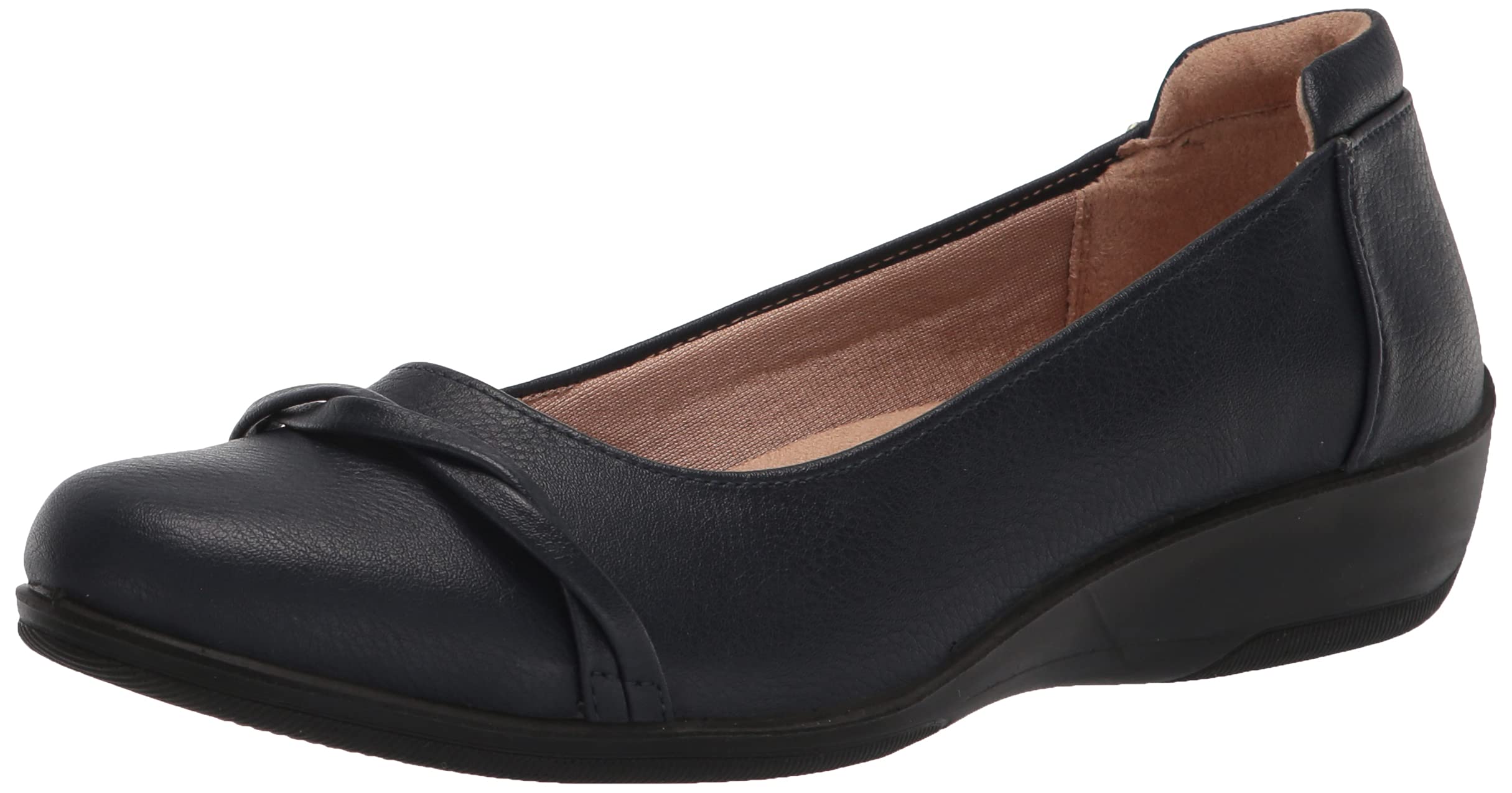 Lifestride Women's Comfortable Slip-On Loafers for Work & Casual Wear - Breathable Walking Shoes with Arch Support for Office, Travel & Everyday Use