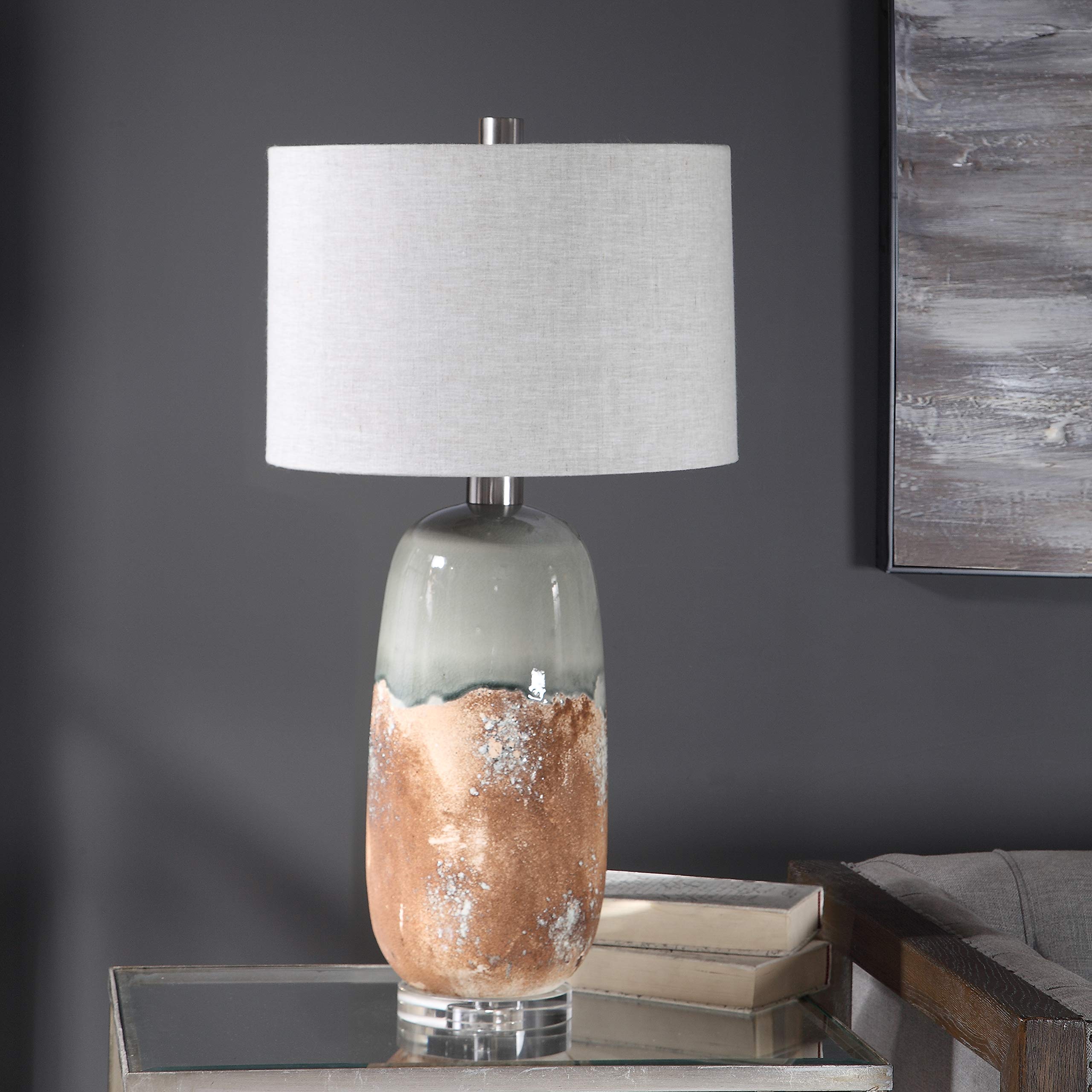 Maggie Ceramic Table Lamp - Modern Decorative Lighting for Living Room, Bedroom & Office - Stylish Home Decor Accent Light with Warm White Glow