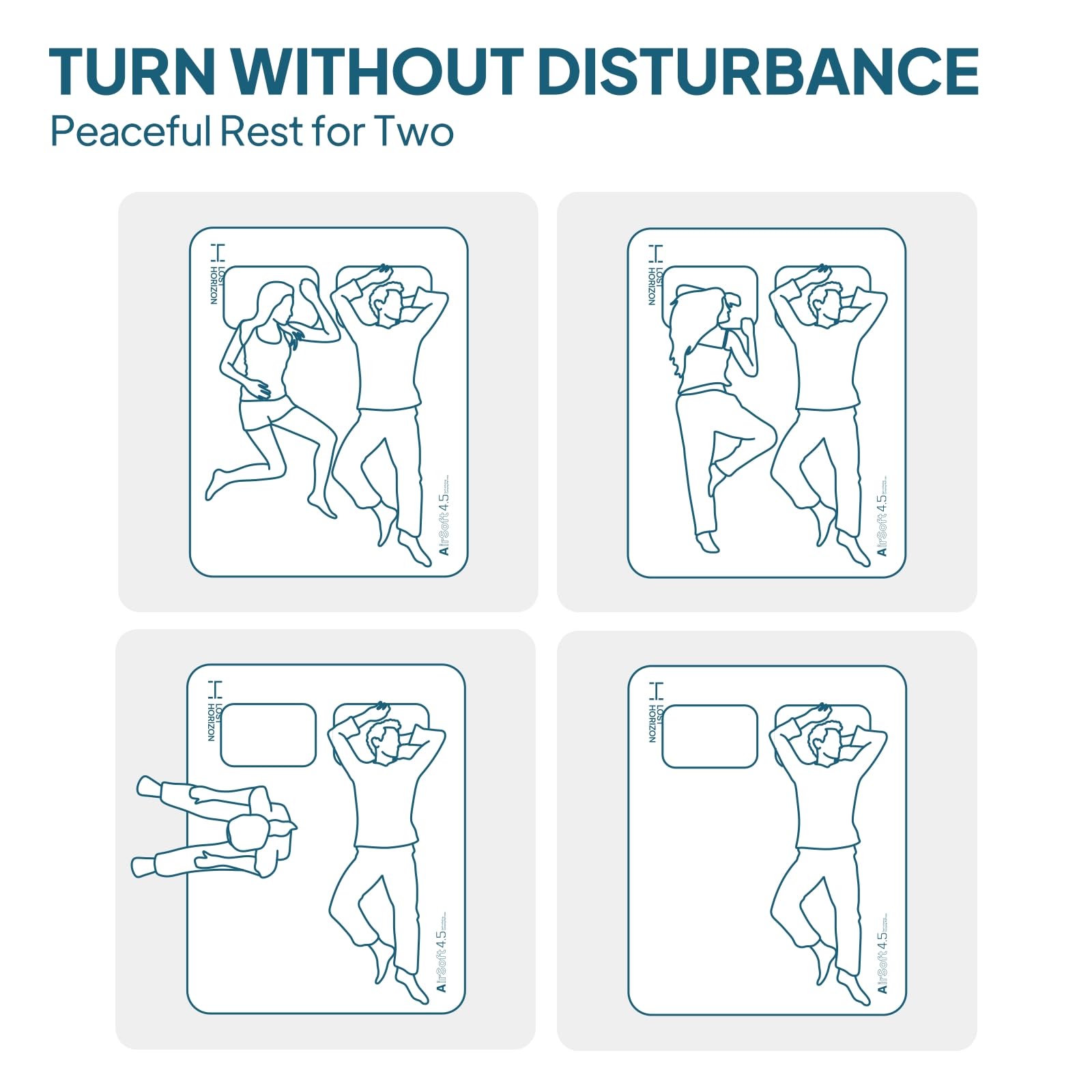 LOSTHORIZON Self-Inflating Camping Mattress - 4.5