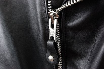 Schott NYC 613 1 Star Black Genuine Leather Jacket for Men - Classic Biker Motorcycle Style - Perfect for Riding, Casual Wear & Night Out