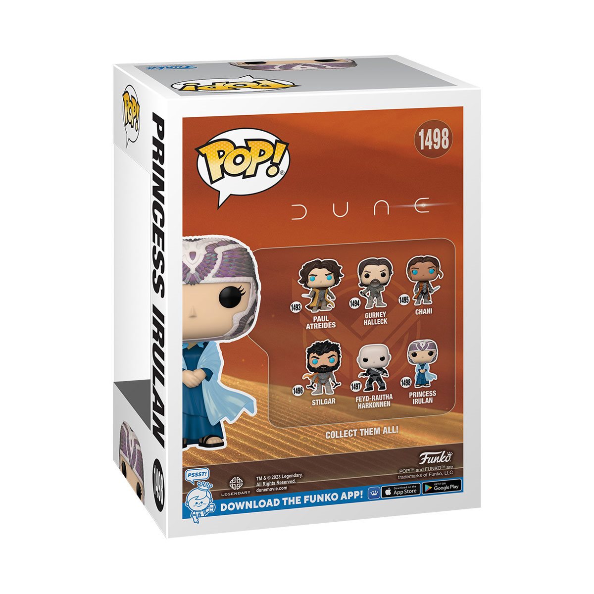 Dune 2 Princess Irulan Funko Pop! Vinyl Figure #1498 - Collectible Movie Character Toy for Fans & Gift Idea - Perfect for Display, Collections, and Dune Merchandise Enthusiasts