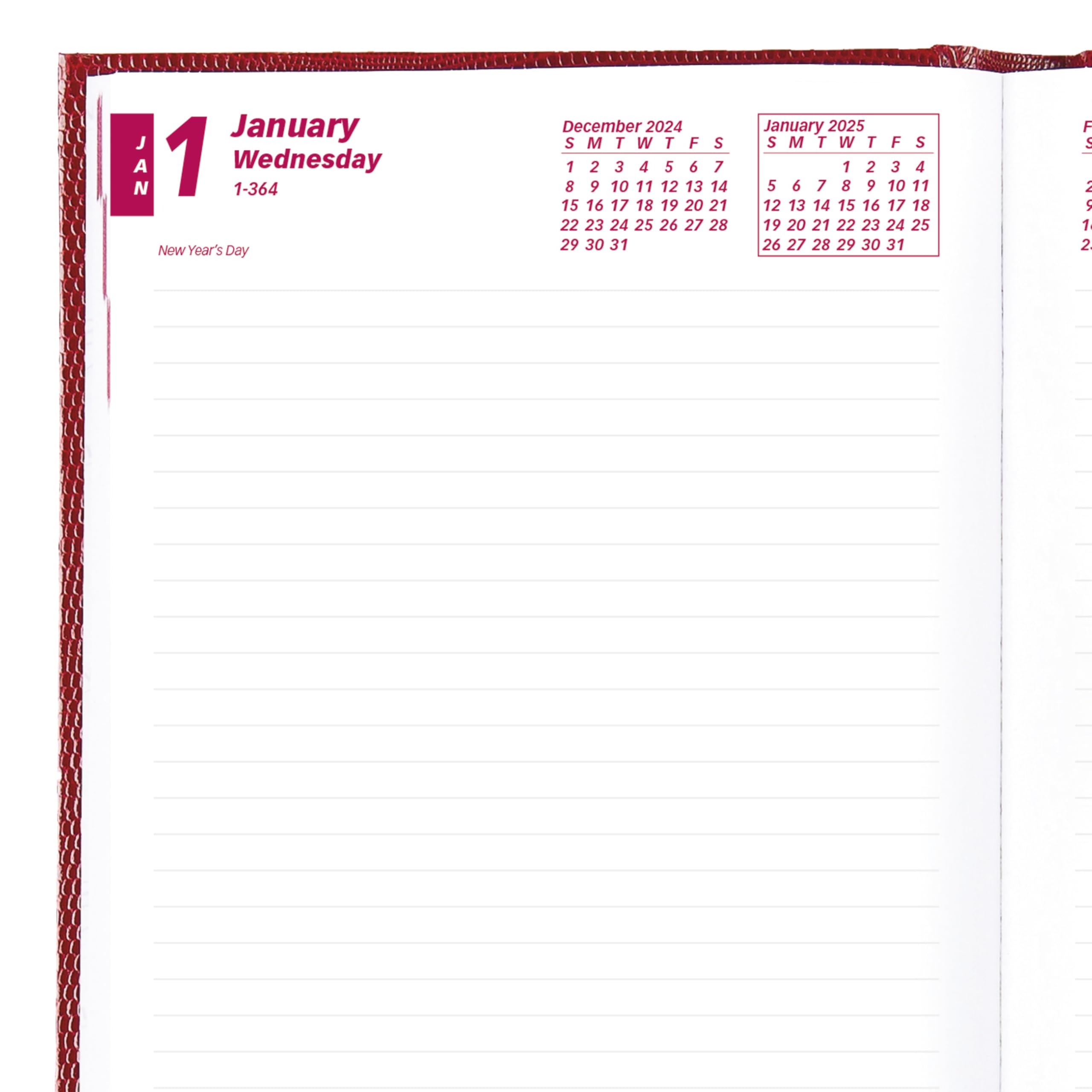 Brownline® 2025 Daily Monthly Planner - January to December 12-Month Undated Journal with Perfect Binding, 8.25