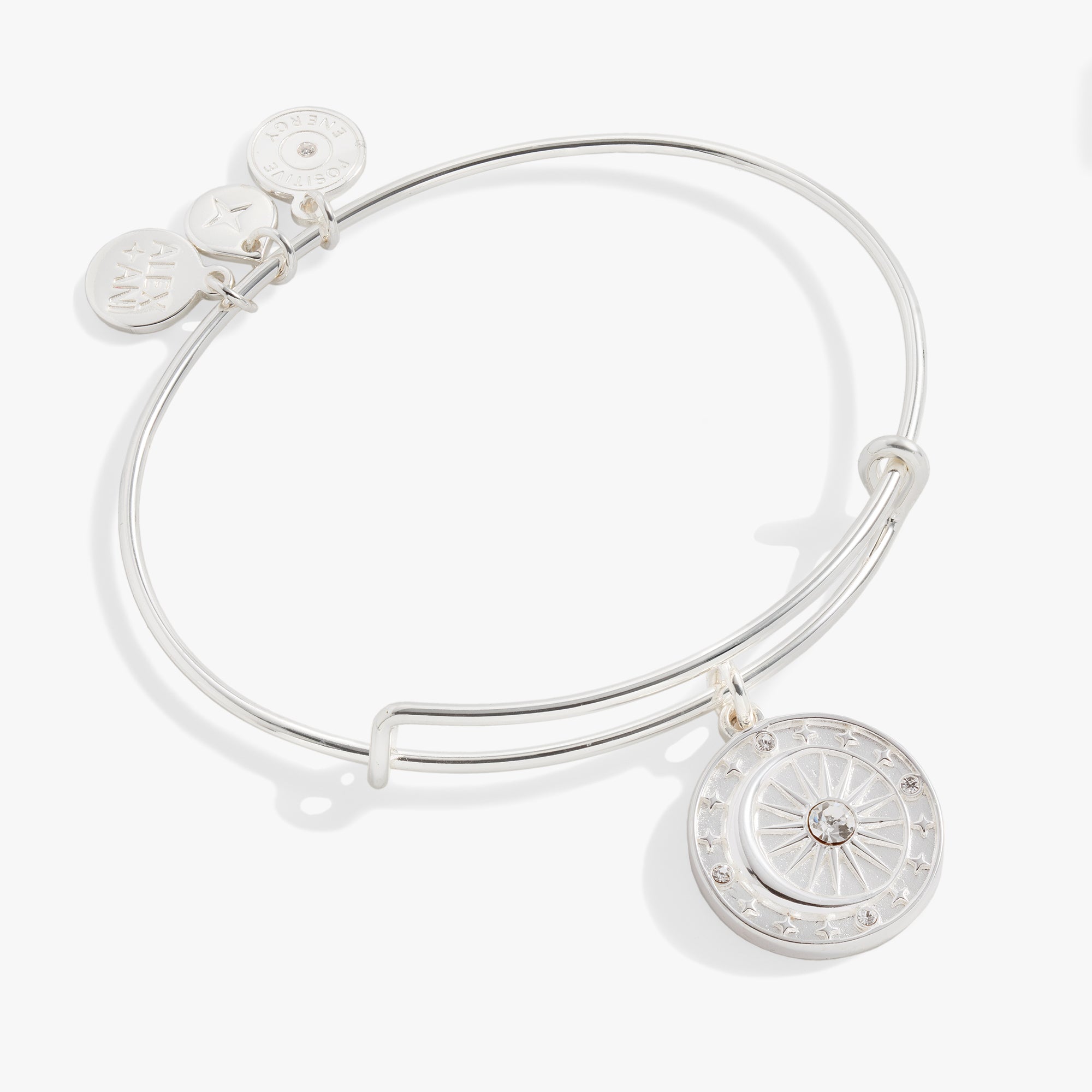 Cosmic Balance Charm Bangle - Adjustable Healing Crystal Bracelet for Women, Positive Energy Jewelry for Meditation, Yoga & Spiritual Wellness