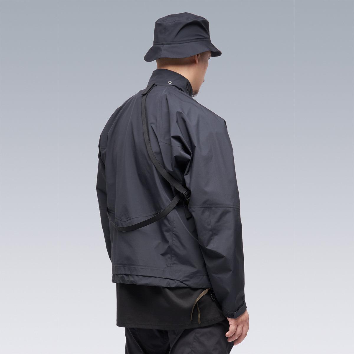ACRONYM J96-GT Black Waterproof Windproof Jacket - High-Performance Streetwear for Urban Commuting & Outdoor Adventures