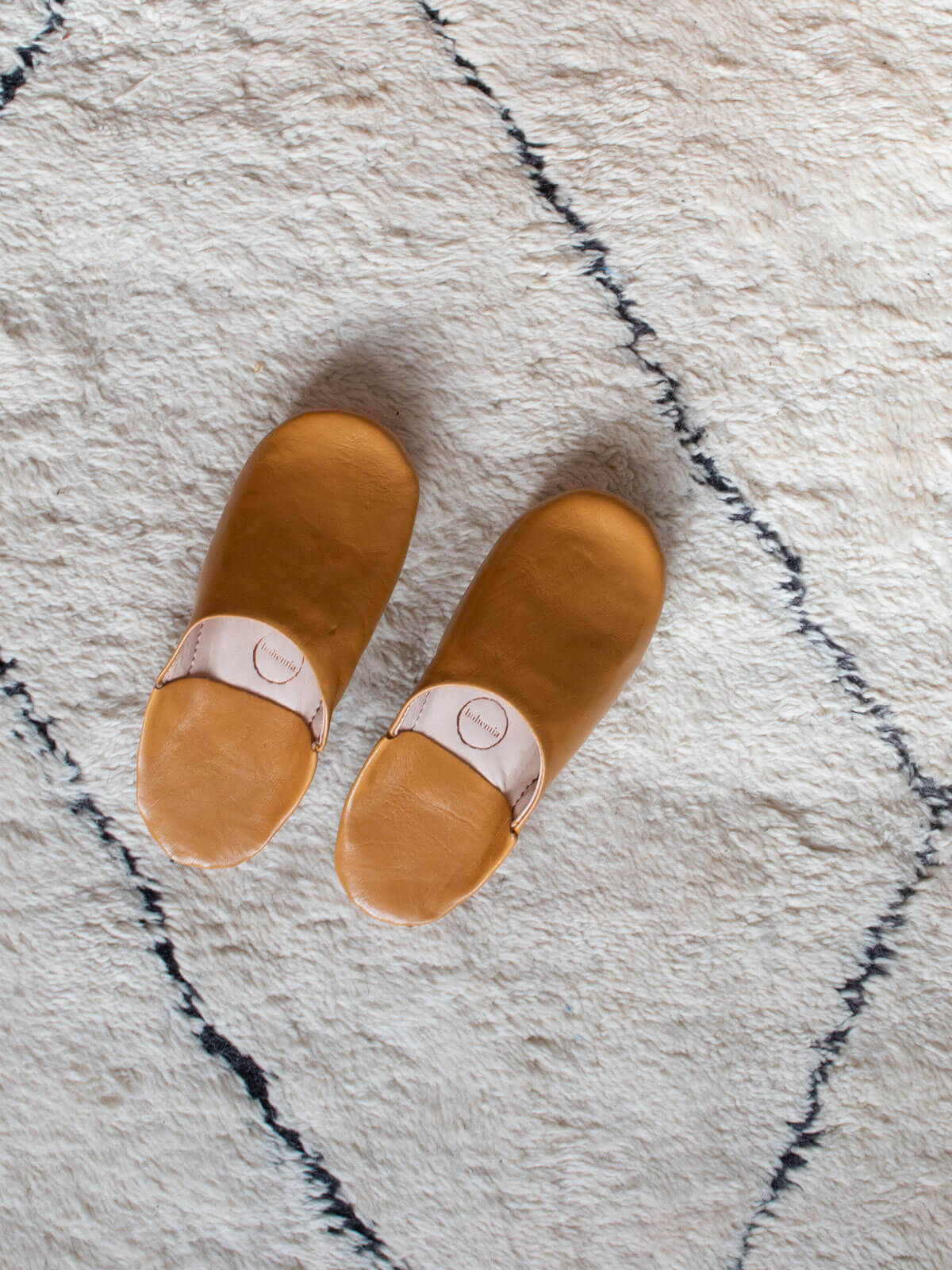 Moroccan Babouche Slippers - Soft Leather Traditional House Shoes for Men & Women | Ochre Color | Perfect for Home, Lounge & Spa Relaxation