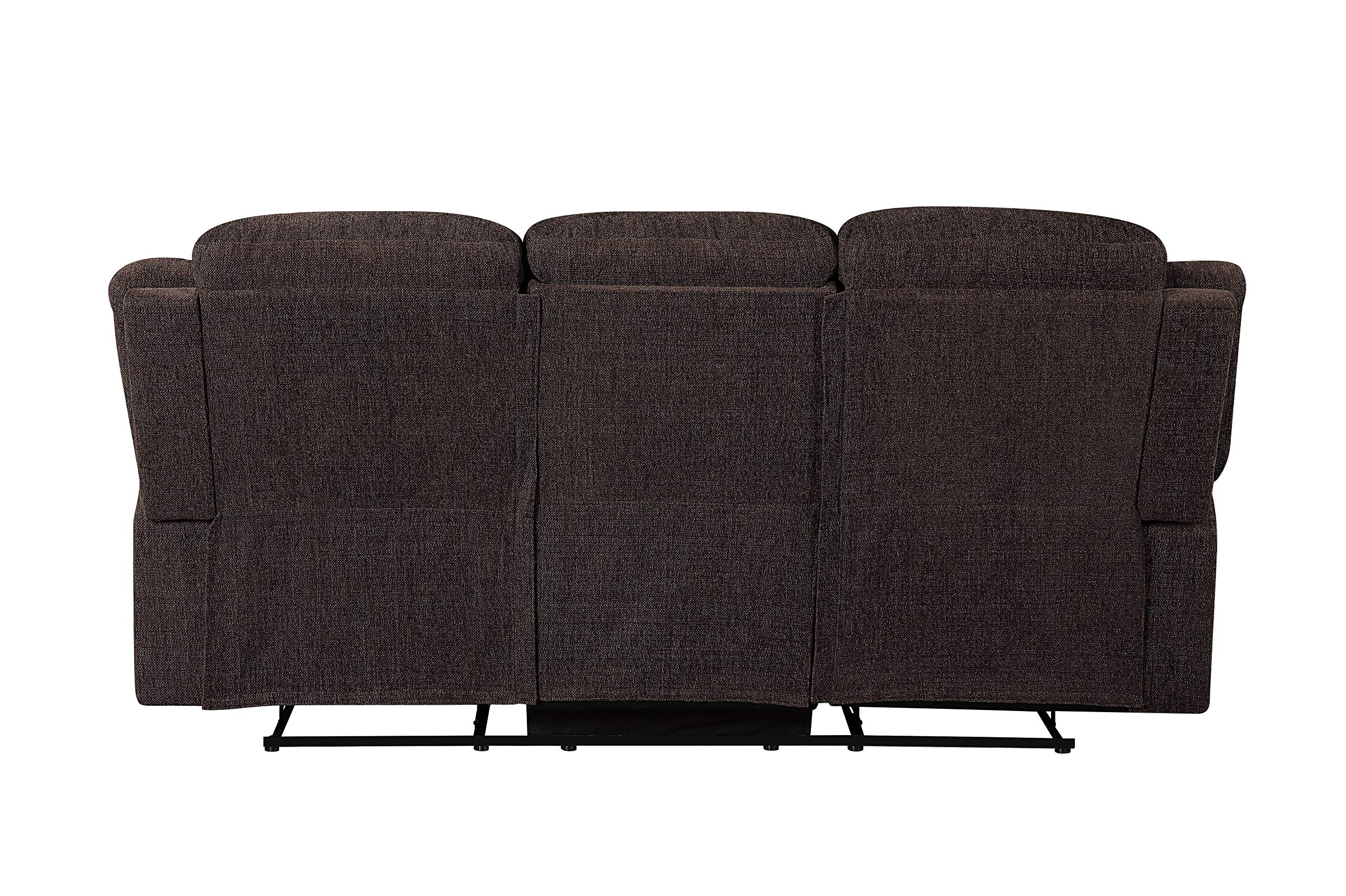 ACME Furniture Madden Sofas - Brown Leather Living Room Couch for Modern Home & Office Comfort