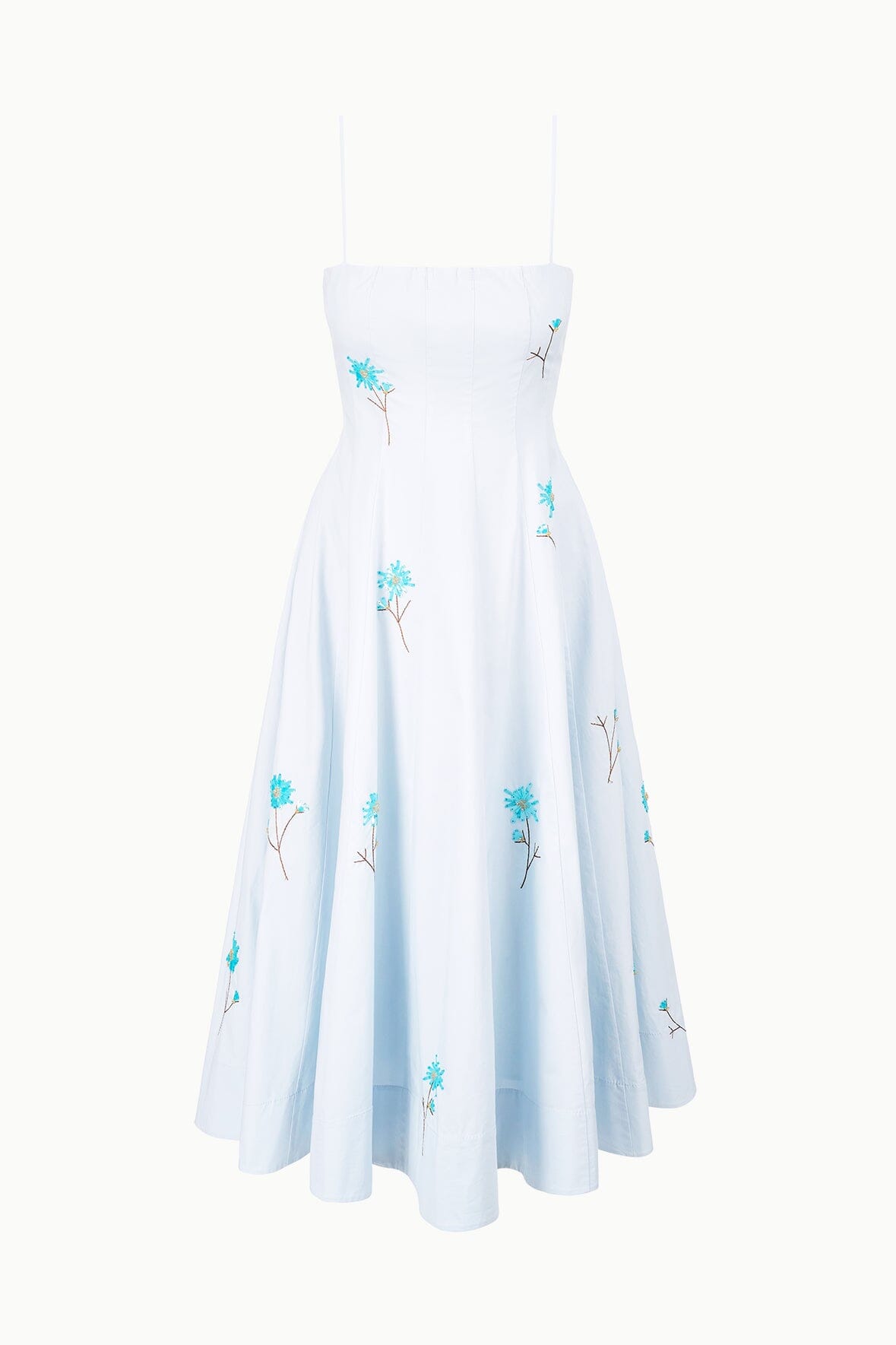 WYLIE DRESS | DANDELION SKY Floral Print Summer Dress for Women - Perfect for Beach Vacation, Date Night & Outdoor Parties