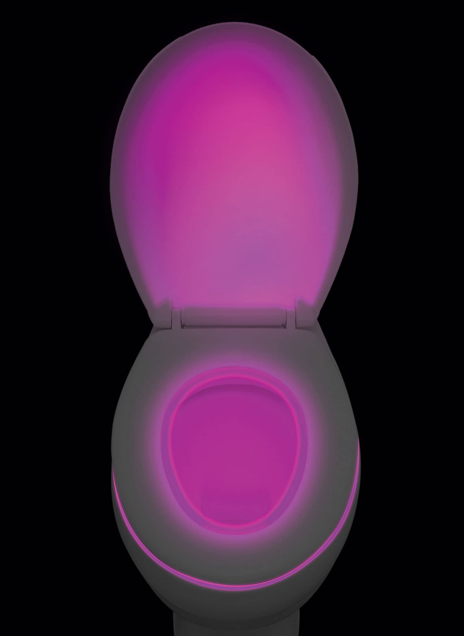 Total Vision Toilet Bowl Nightlight - LED Motion Sensor Night Light for Bathroom, Soft Glow Safety Light for Kids & Adults (White, One Size) - Perfect for Nighttime Bathroom Trips & Elderly Safety