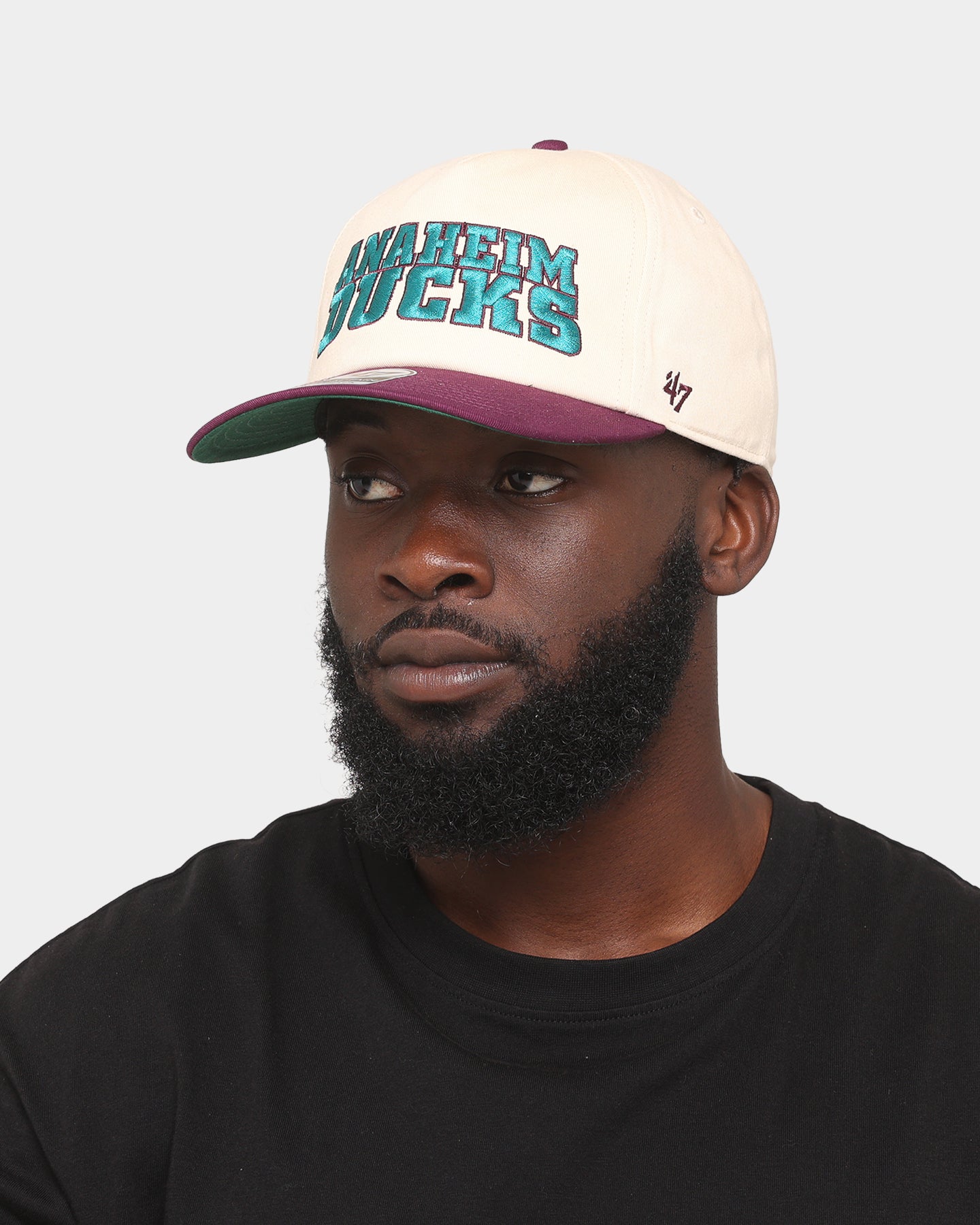 47 Brand Anaheim Ducks 'Ducks' Script Nantasket Captain Snapback Hat - Adjustable Baseball Cap for Men & Women - Perfect for Sports Fans, Casual Wear & Outdoor Activities