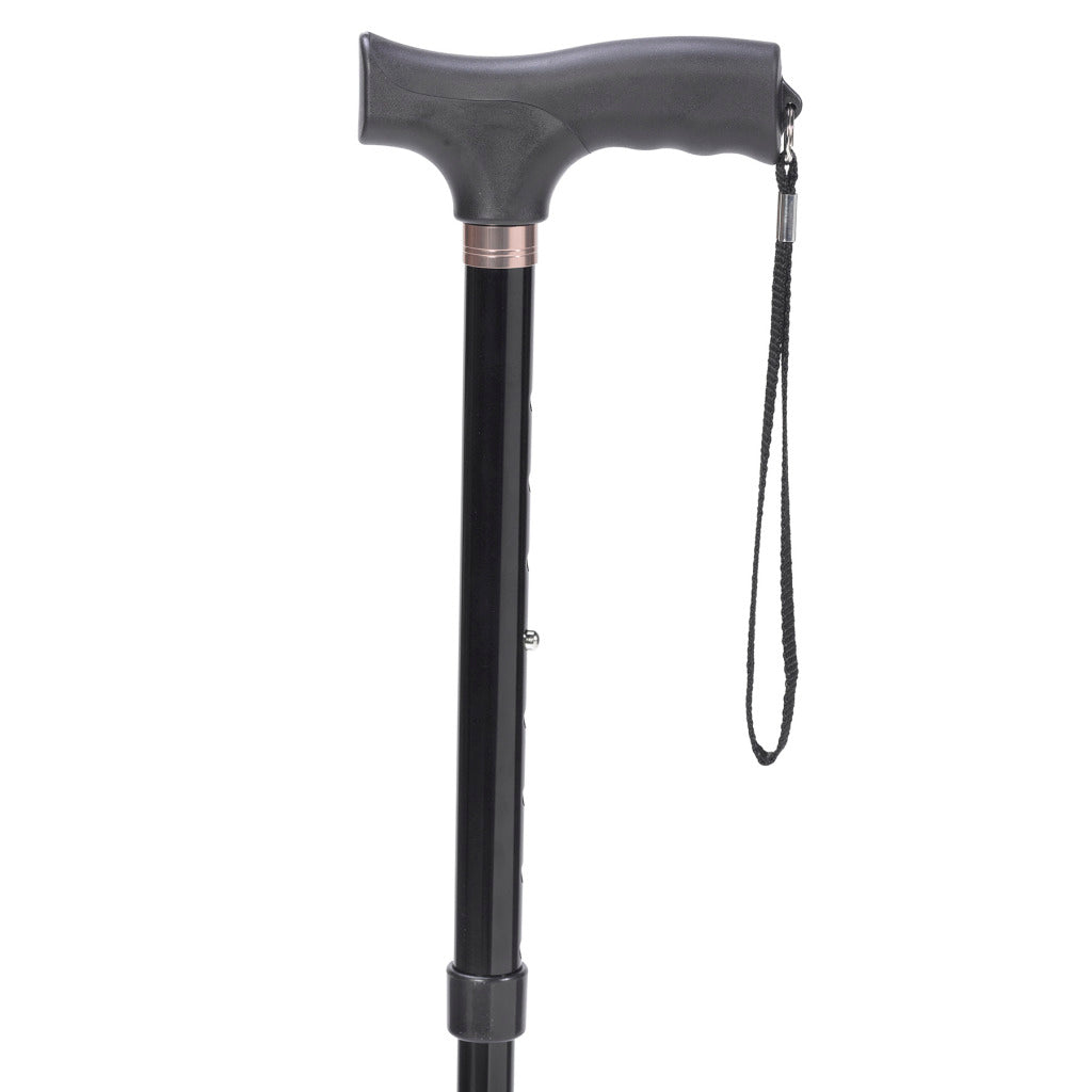 Flex N Go Cane - Adjustable Folding Walking Stick for Seniors & Adults - Lightweight Mobility Aid with Comfortable Handle - Perfect for Travel, Hiking & Daily Support