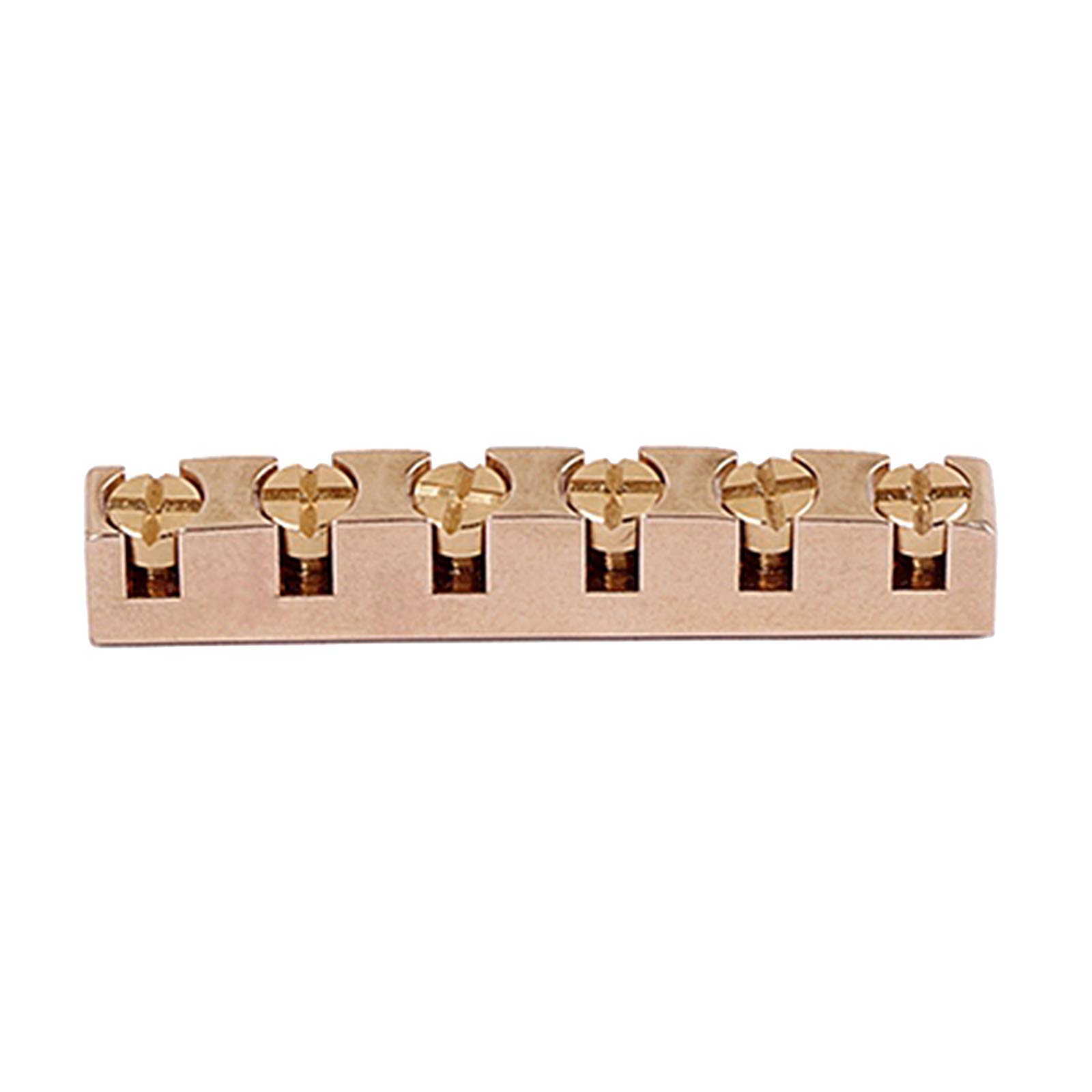 YIJU 43mm Bass Nut - Pre-Slotted Height Adjustable Replacement Part for Electric Bass Guitar | Perfect for DIY Guitar Repair & Maintenance
