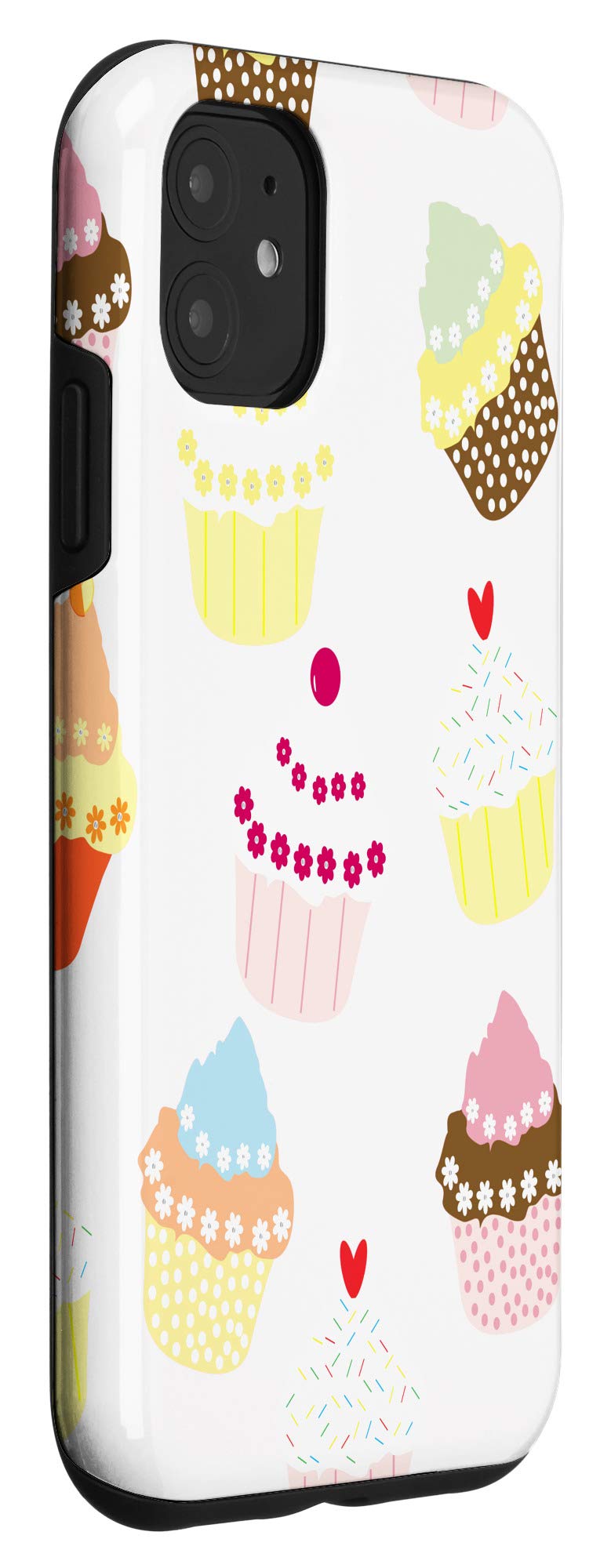 iPhone 11 Case with Cute Cupcake Design - Soft Pink Protective Phone Cover for Women & Girls - Perfect for Everyday Use, School, Work & Travel