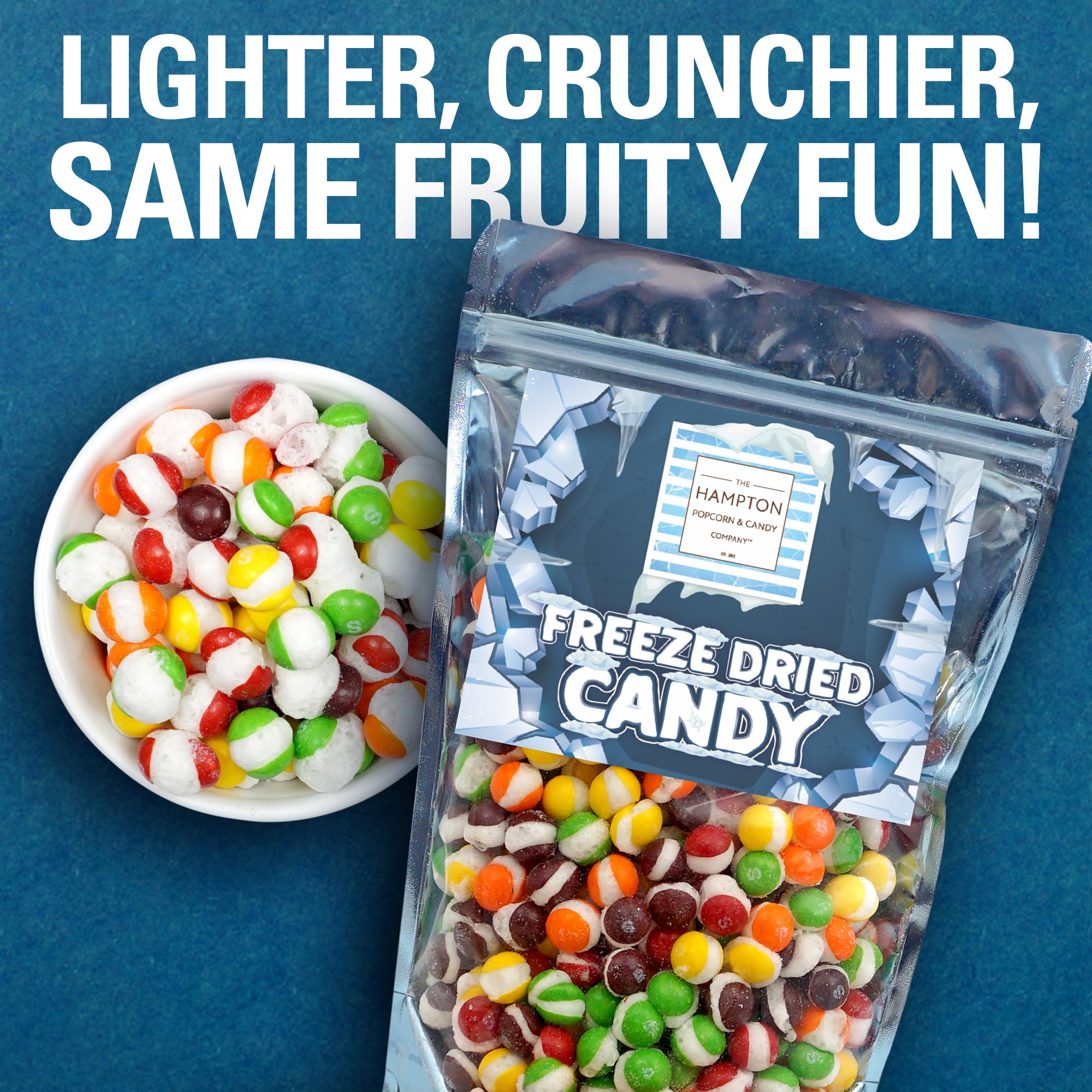 Freeze Dried Skittles - 16 oz Crunchy Fruity Candy Snacks | Premium Freeze-Dried Sweets with Resealable Bag | Perfect for Movie Nights, Road Trips & Party Favors