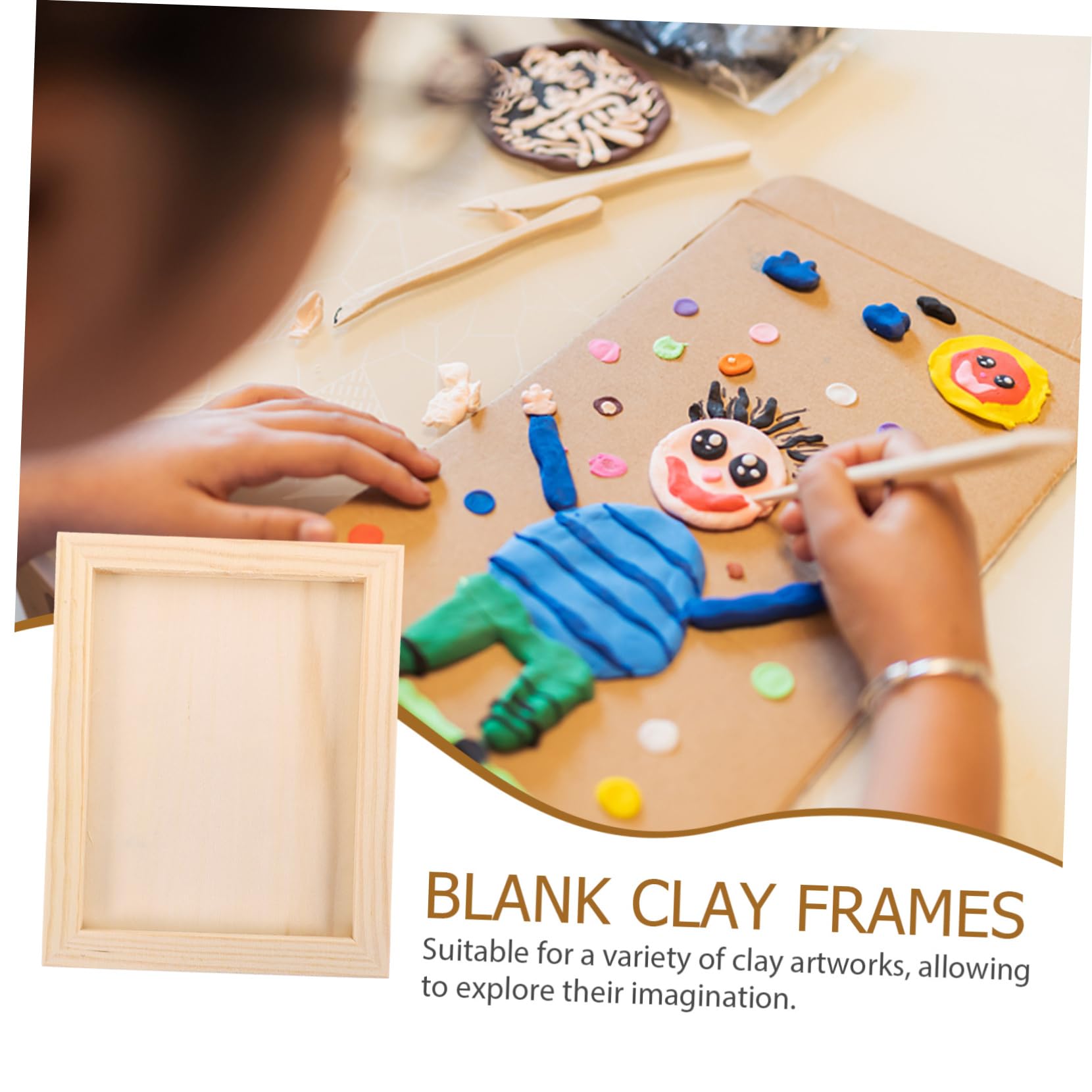 UPKOCH 6pcs DIY Paper Picture Frame Kit - Handmade Clay Photo Frames for Scrapbooking, Wall Decor & Craft Projects - Perfect for Home, Office & Gift Giving
