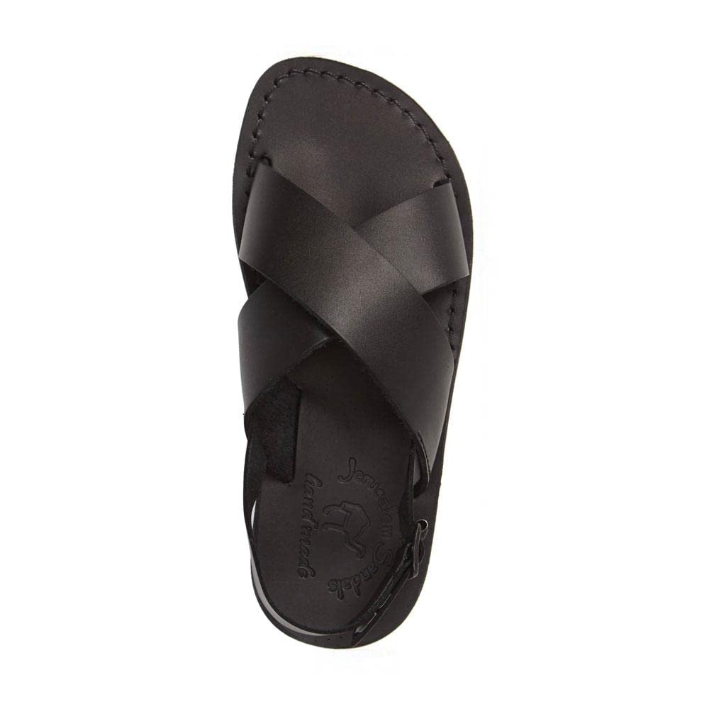 Men's Leather Thick Strap Sandals with Elan Buckle - Comfortable & Stylish for Summer, Beach, and Casual Wear