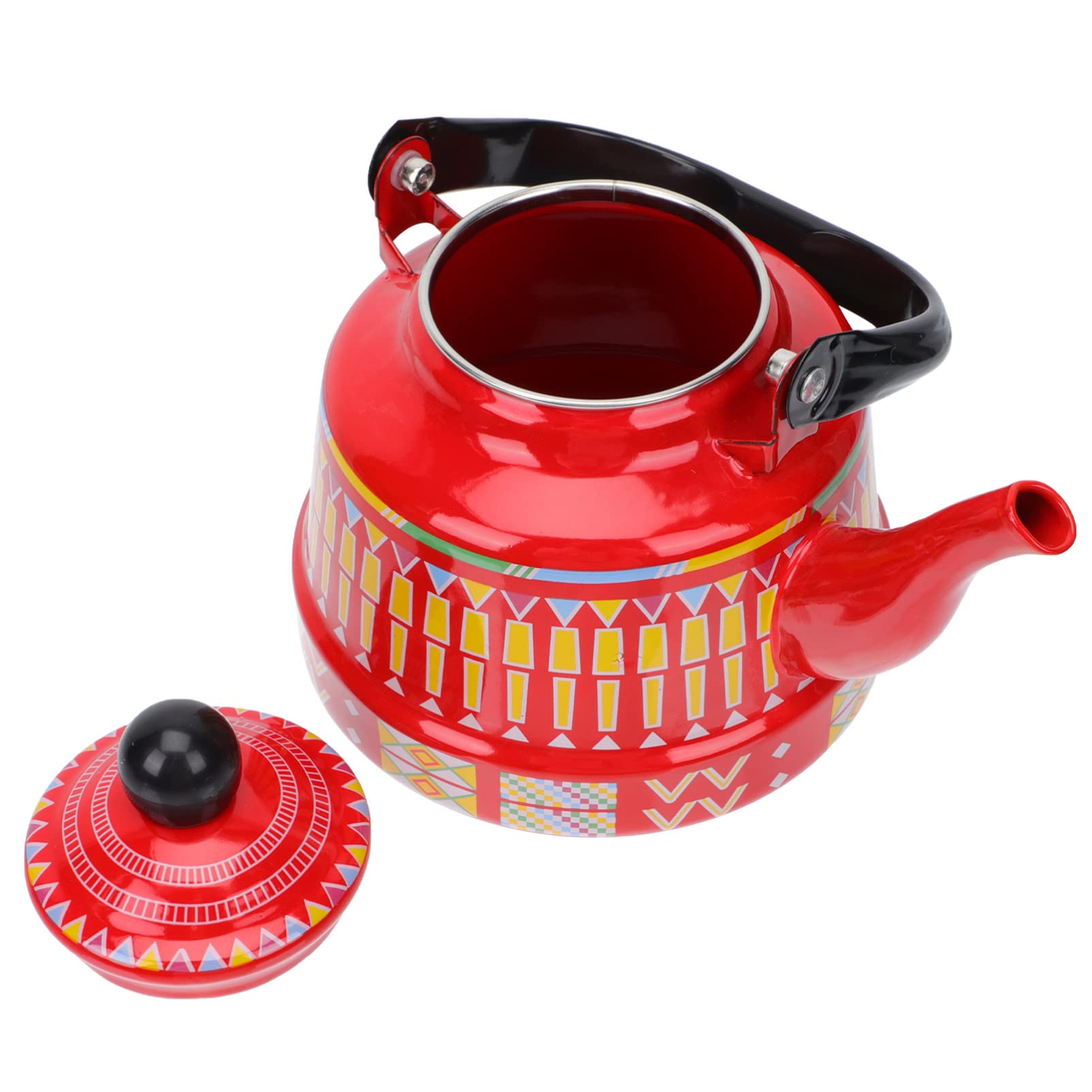 Premium Enamel Tea Kettle - Cabilock Stovetop Teapot for Boiling Water, Rust-Resistant & Durable Kitchen Supplies for Home, Office, or Camping Use